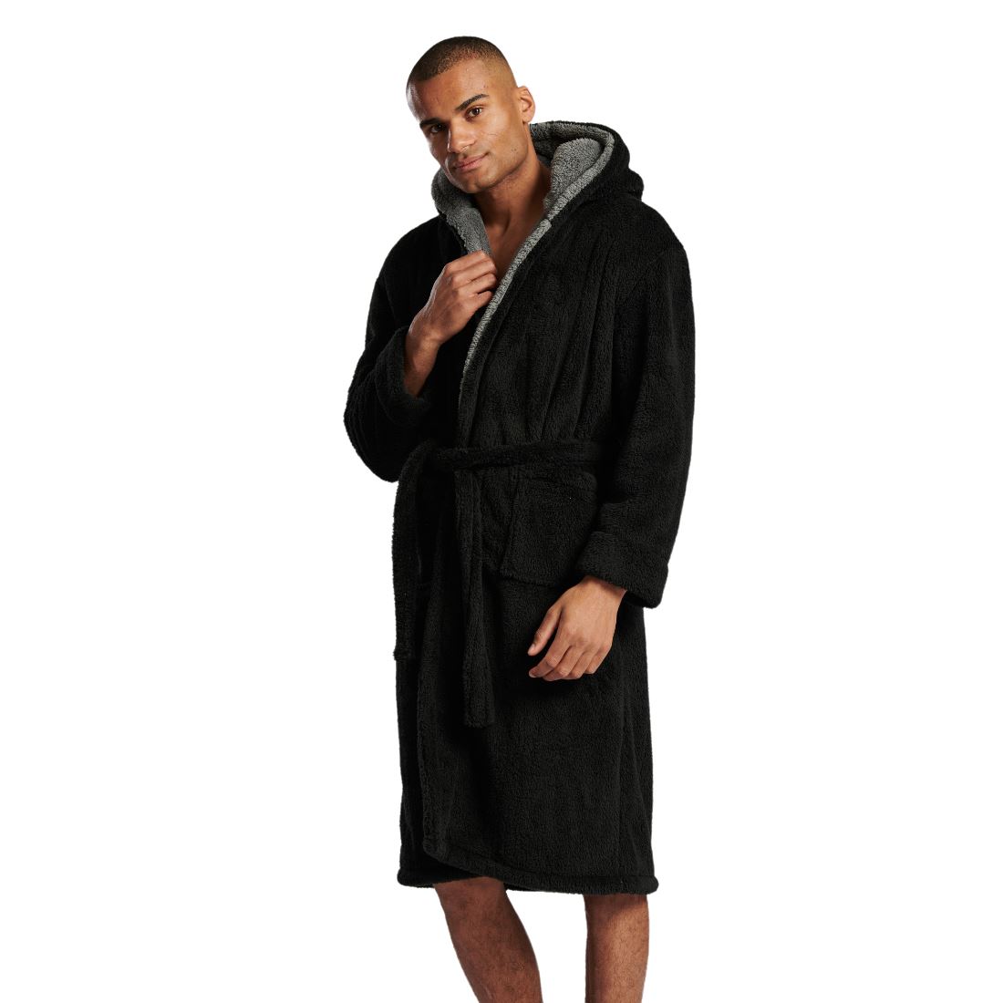 Mens Dressing Gown Luxury Fleece Robe Bathrobe M, L, XL, XXL, 3XL, 4XL
