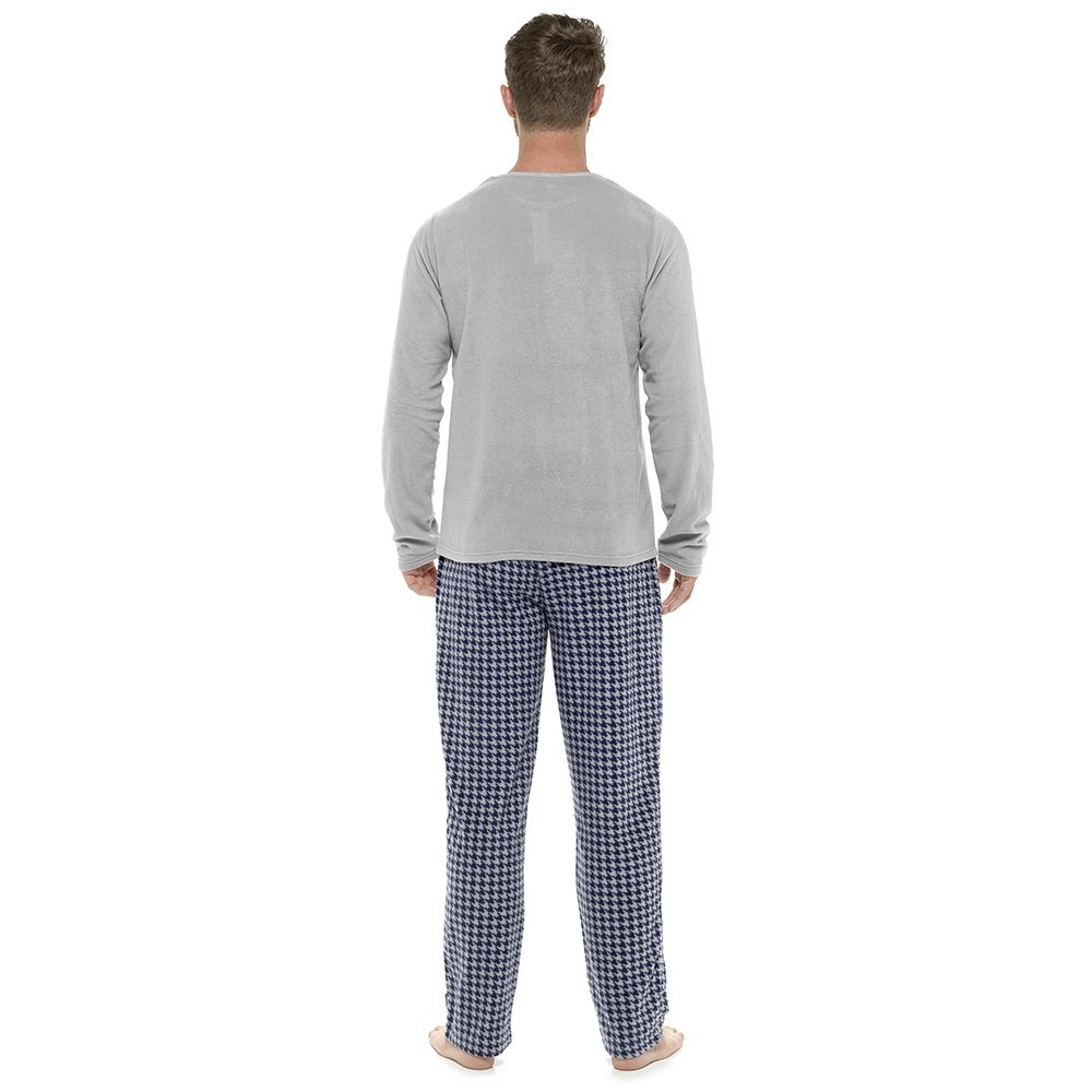 Mens Fleece Pyjamas Set Thermal Pajama PJ Warm Winter Nightwear - Picture 9 of 27