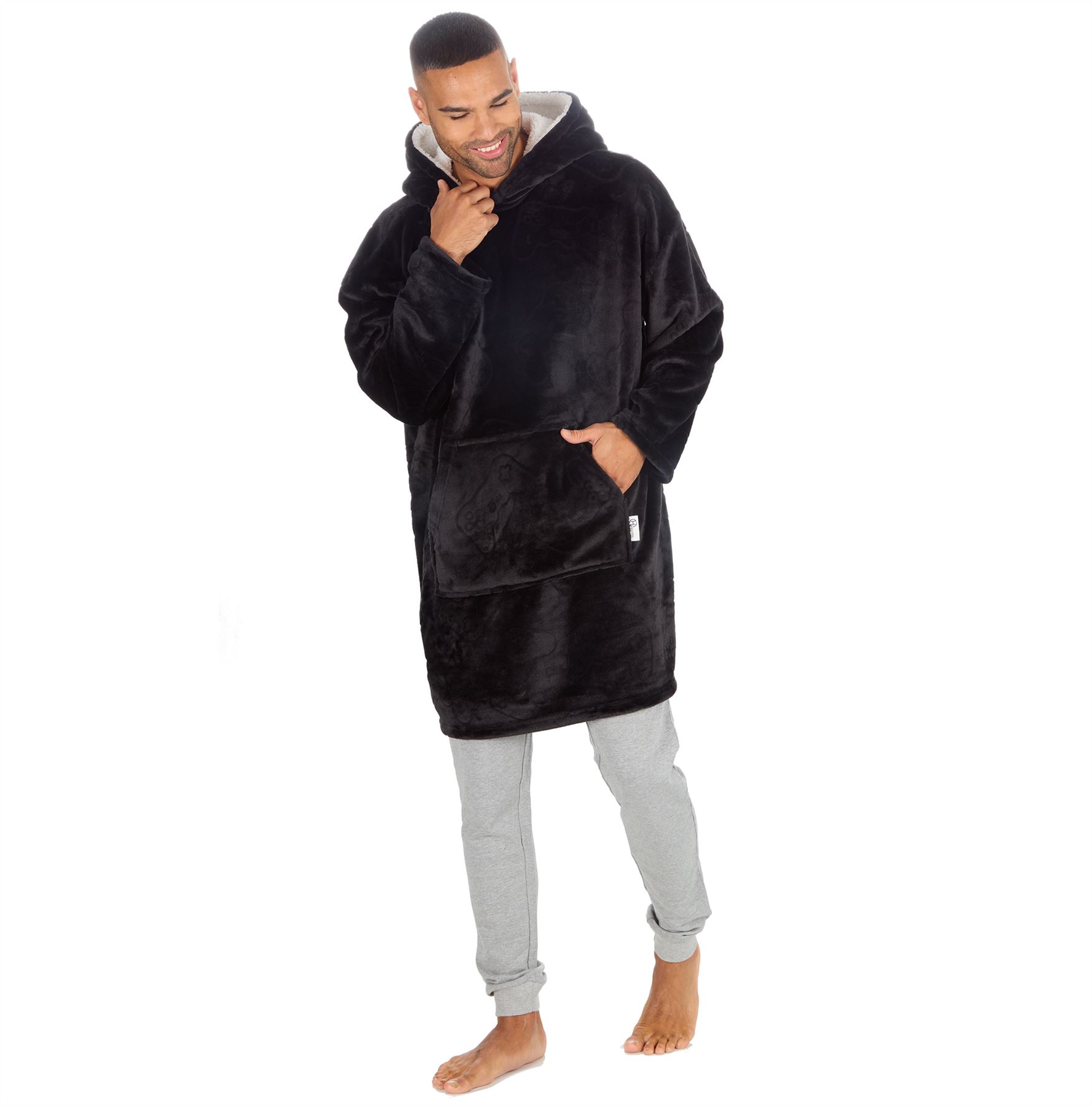 Hombres Mujeres Sudadera con Capucha de Gran Tamaño Polar Manta con Capucha Adulto Juego Jugador Bata Camuflada - Imagen 22 de 48