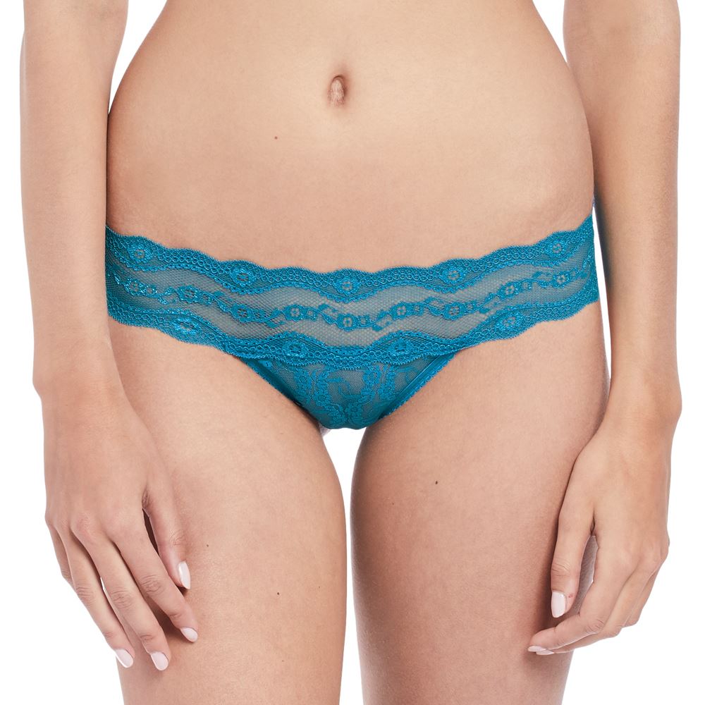 B.Tempt'd by Wacoal Lingerie Lace Kiss Thong/Knickers 970182 - Picture 5 of 21