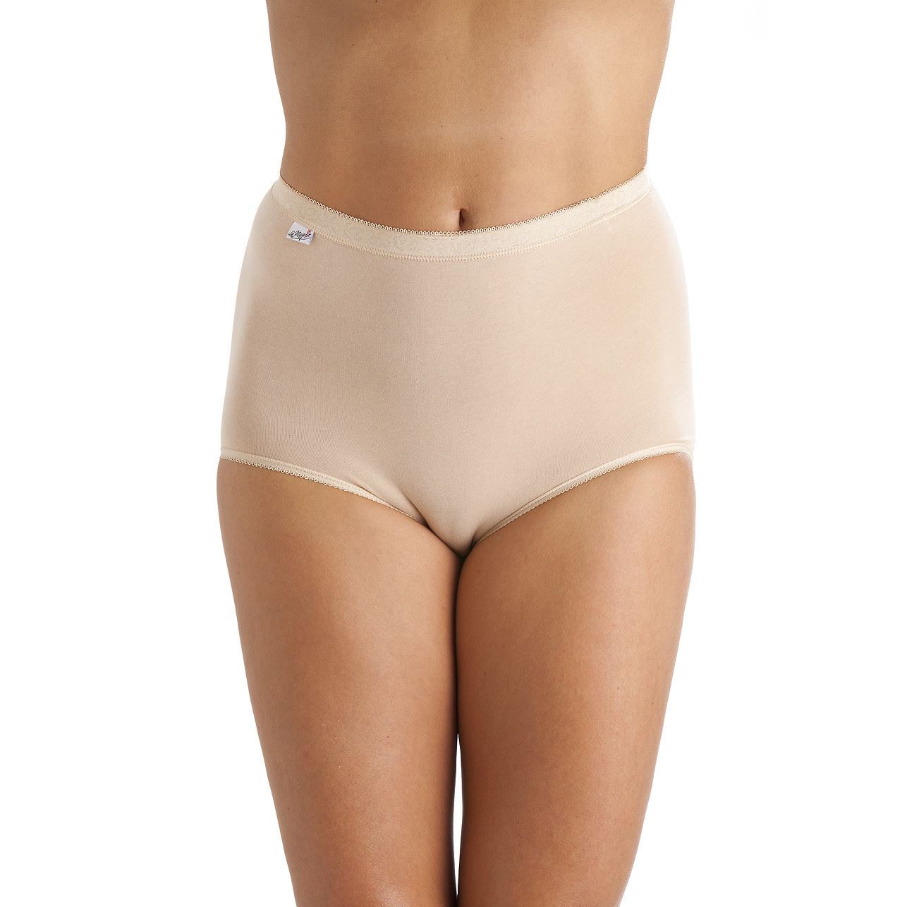 La Marquise Ladies Cotton Rich Maxi Briefs Full Coverage Knickers 3 Pair Pack - Picture 13 of 29