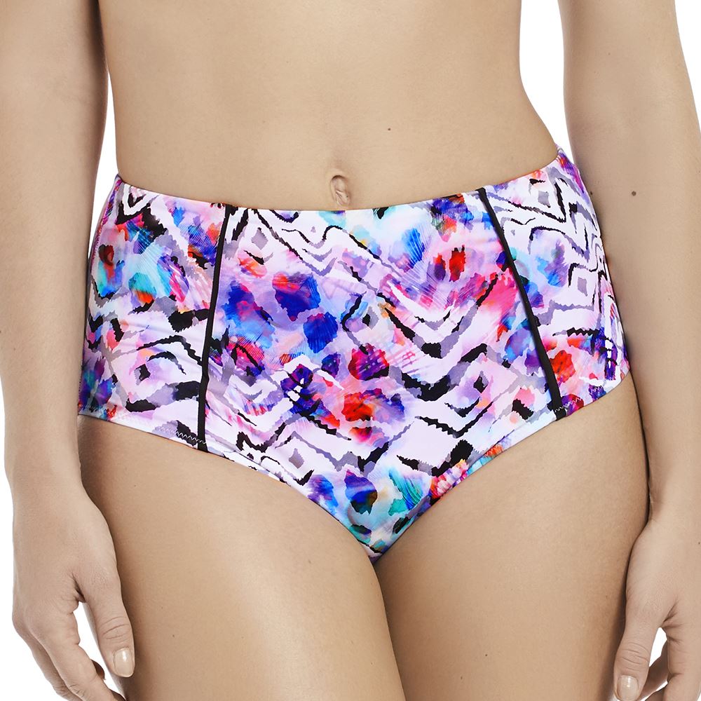 Fantasie Swimwear Malundi High Rise Bikini Brief/Bottoms Multi 6450 - Picture 4 of 6