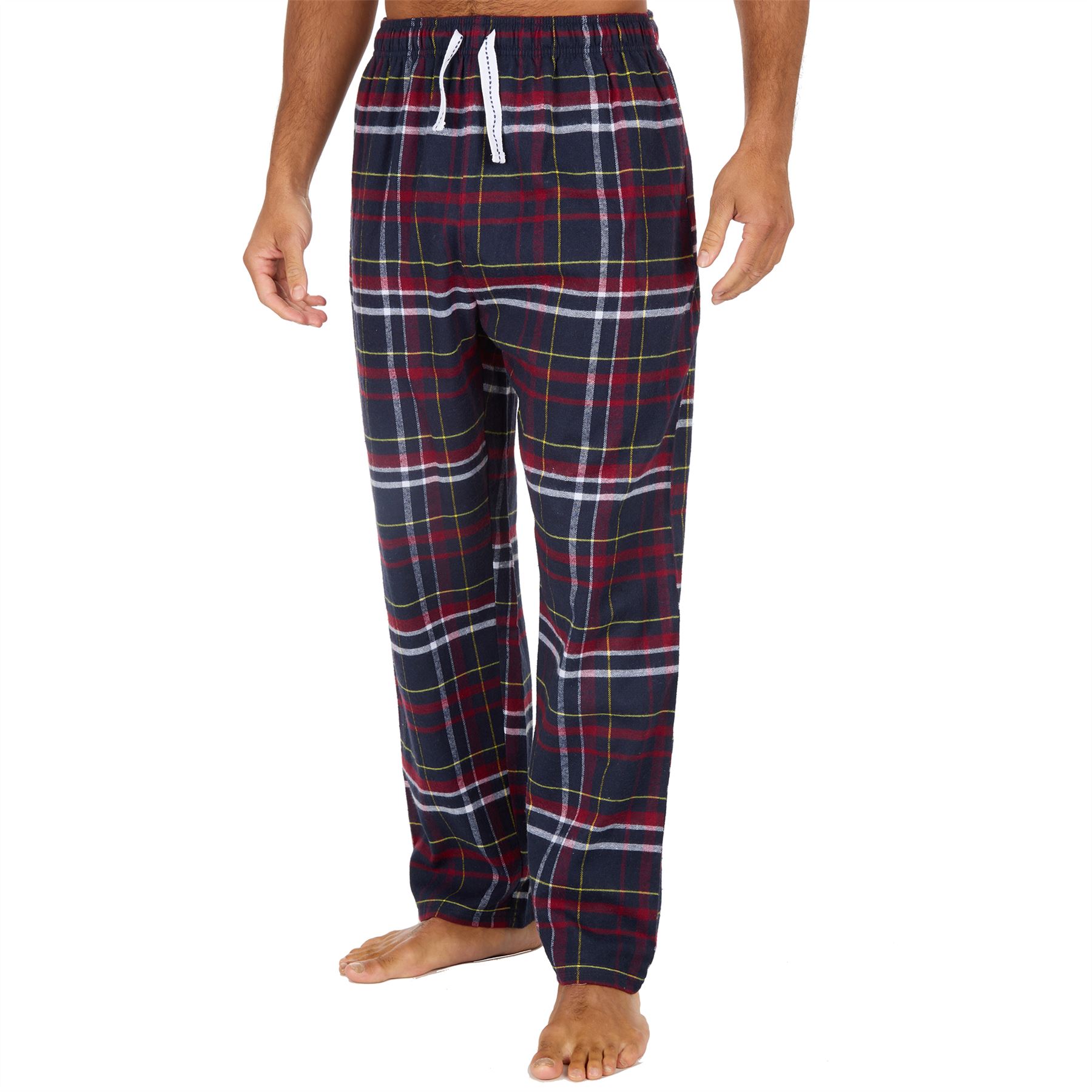 Pantalones de salón de franela a cuadros para hombre talla S-XXL - Imagen 22 de 37
