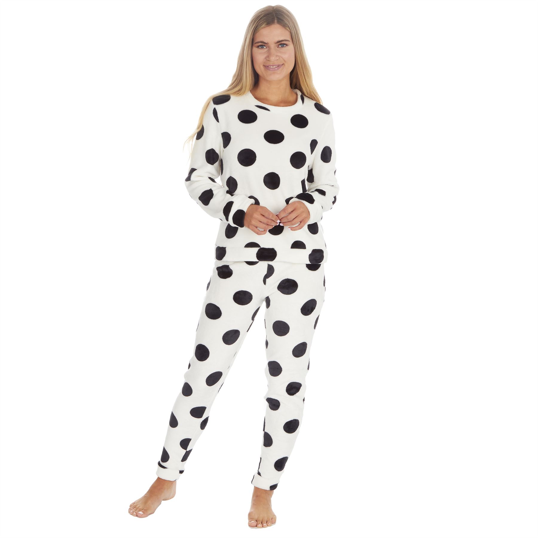 Juego de pijamas de lana de franela brillante para mujer/damas talla 8-22 - Imagen 19 de 49