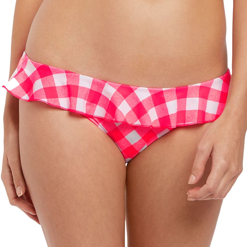 Freya Swimwear Totally Check Italini Bikini Brief/Bottoms Tropical Punch 2927 - Picture 4 of 6