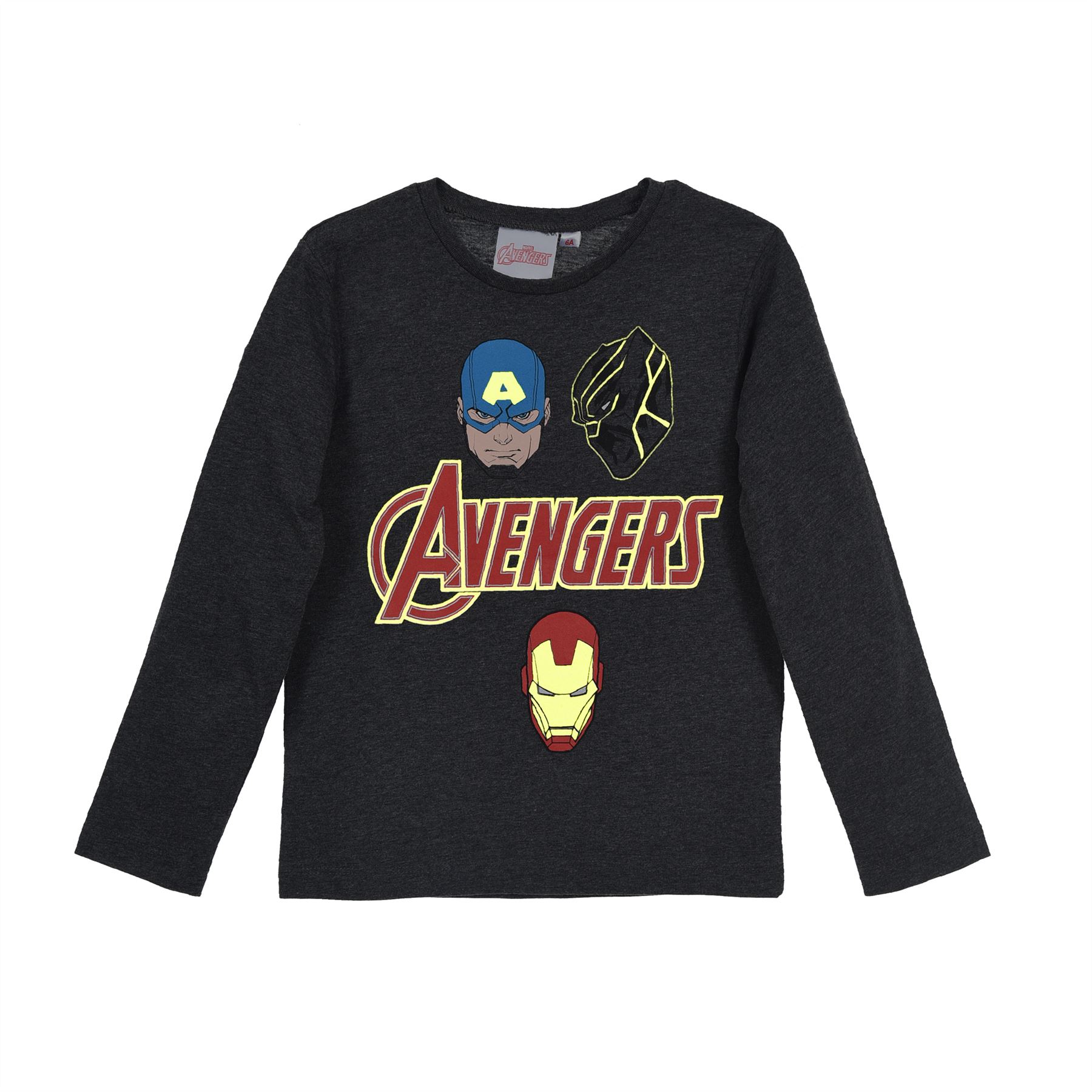 Niños Niños Oficial Marvel Avengers Camiseta Mangas Largas Edad 4-10 Años NUEVA - Imagen 7 de 7