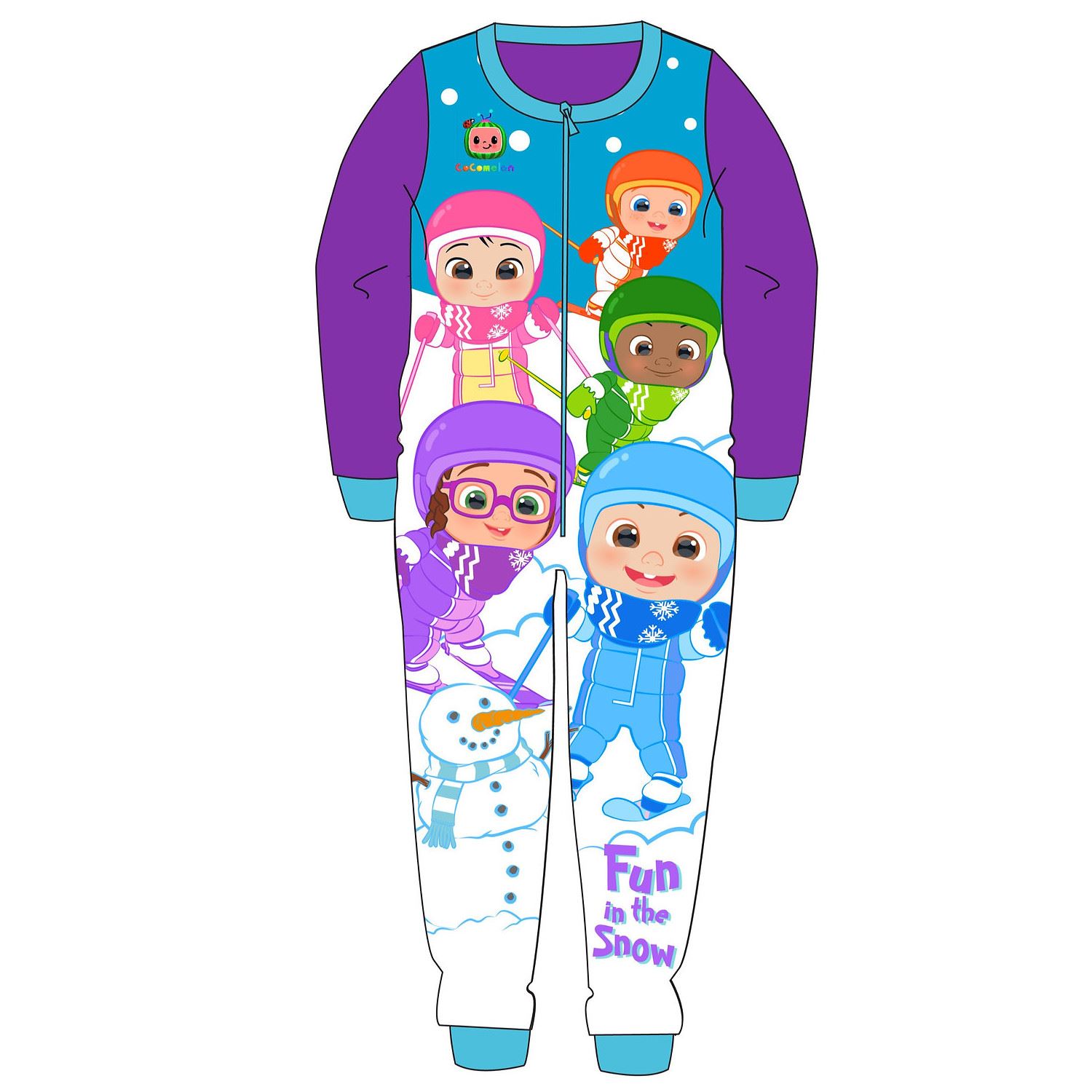 Kids Fleece All in One Boys Girls Character Childrens Pyjamas Age 1-10 Years - Picture 27 of 69