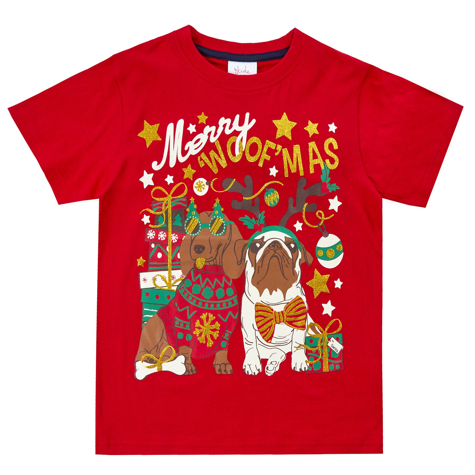 Camiseta de Navidad para niños/niñas unisex de Navidad edades 2-13 años - Imagen 8 de 10