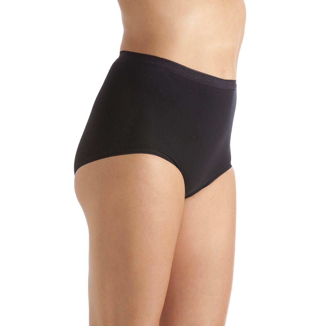 La Marquise Ladies Cotton Rich Maxi Briefs Full Coverage Knickers 3 Pair Pack - Picture 18 of 29