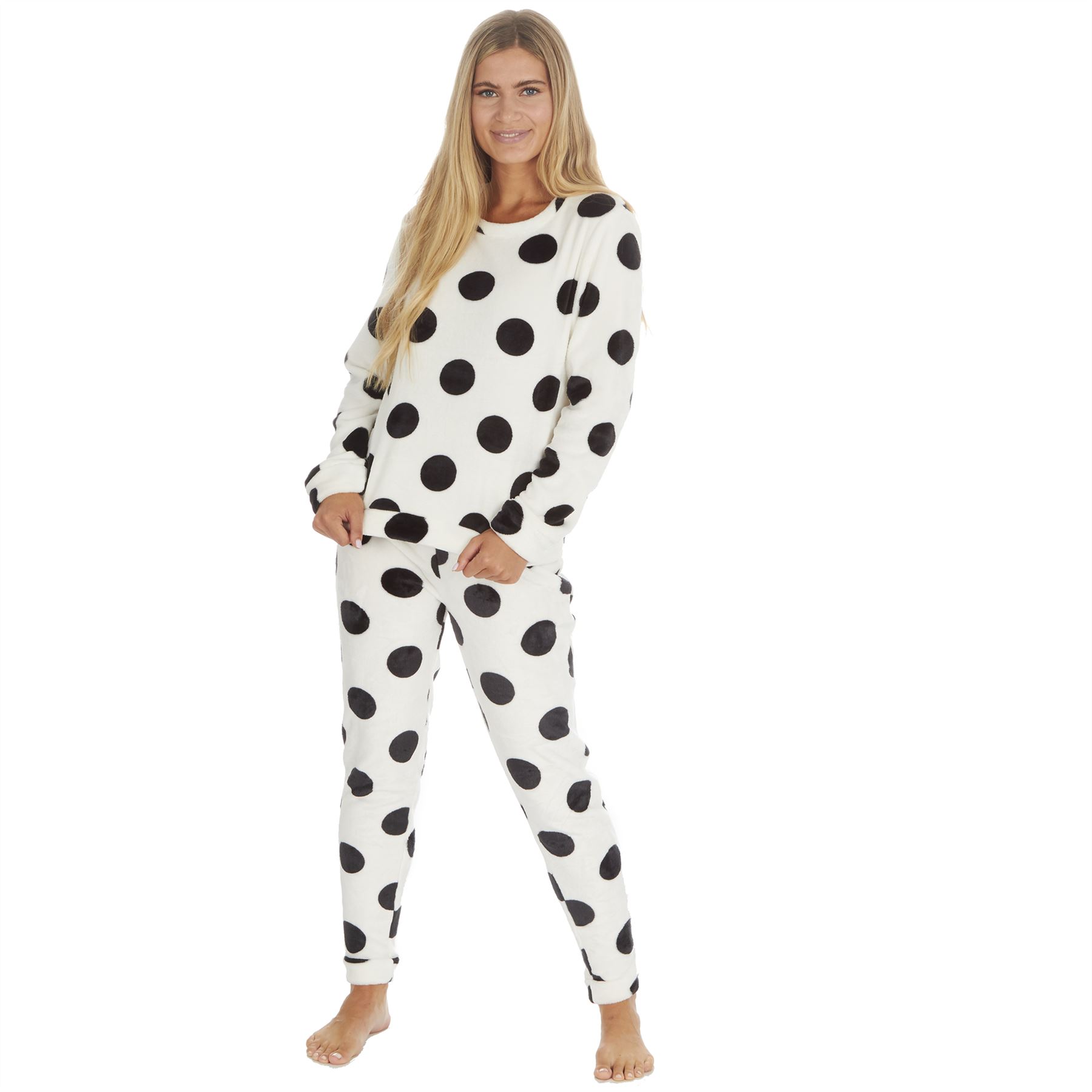 Juego de pijamas de lana de franela brillante para mujer/damas talla 8-22 - Imagen 20 de 49