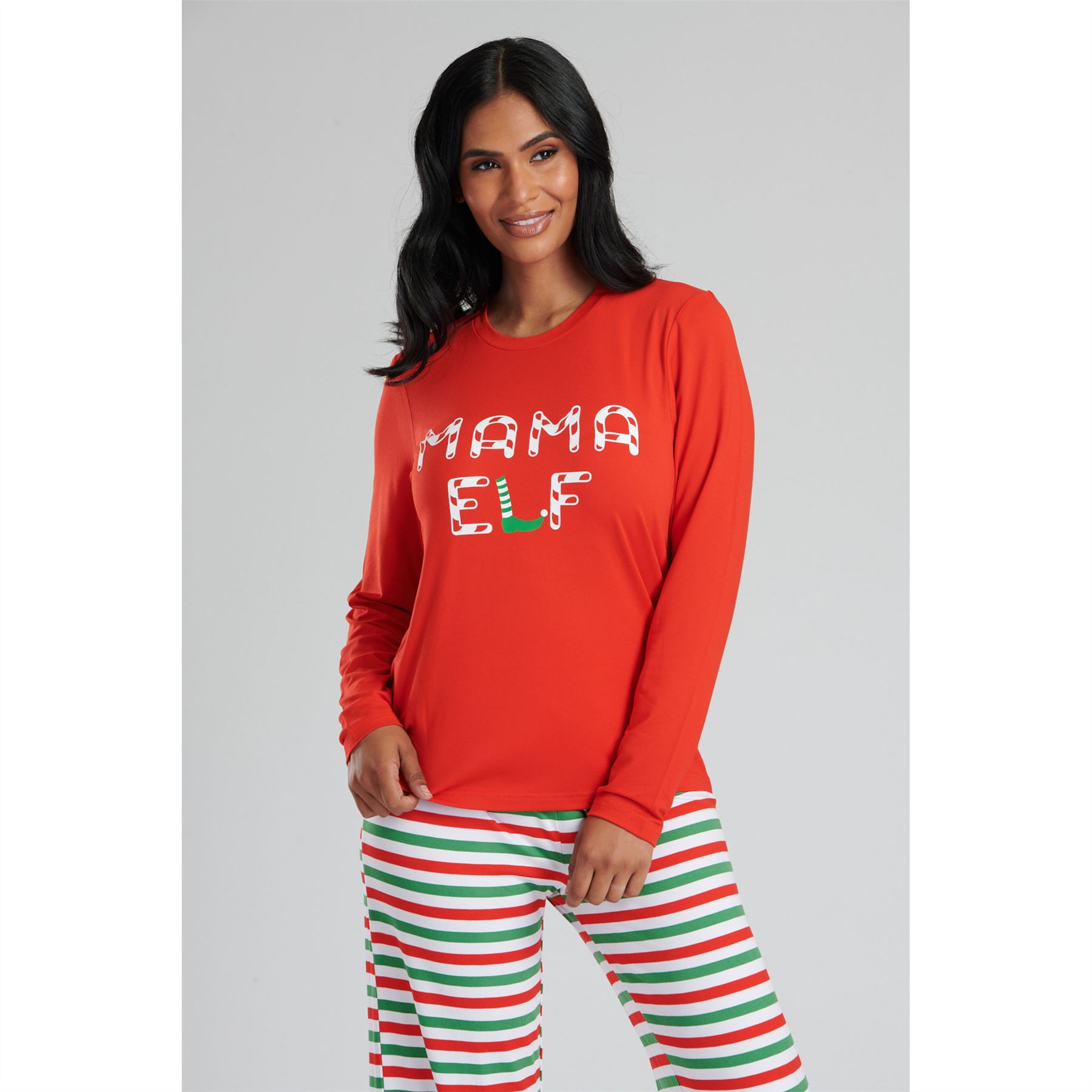 Pijama familiar de Navidad PJs para hombre mujer niños adultos niños niñas Navidad elfo - Imagen 16 de 25