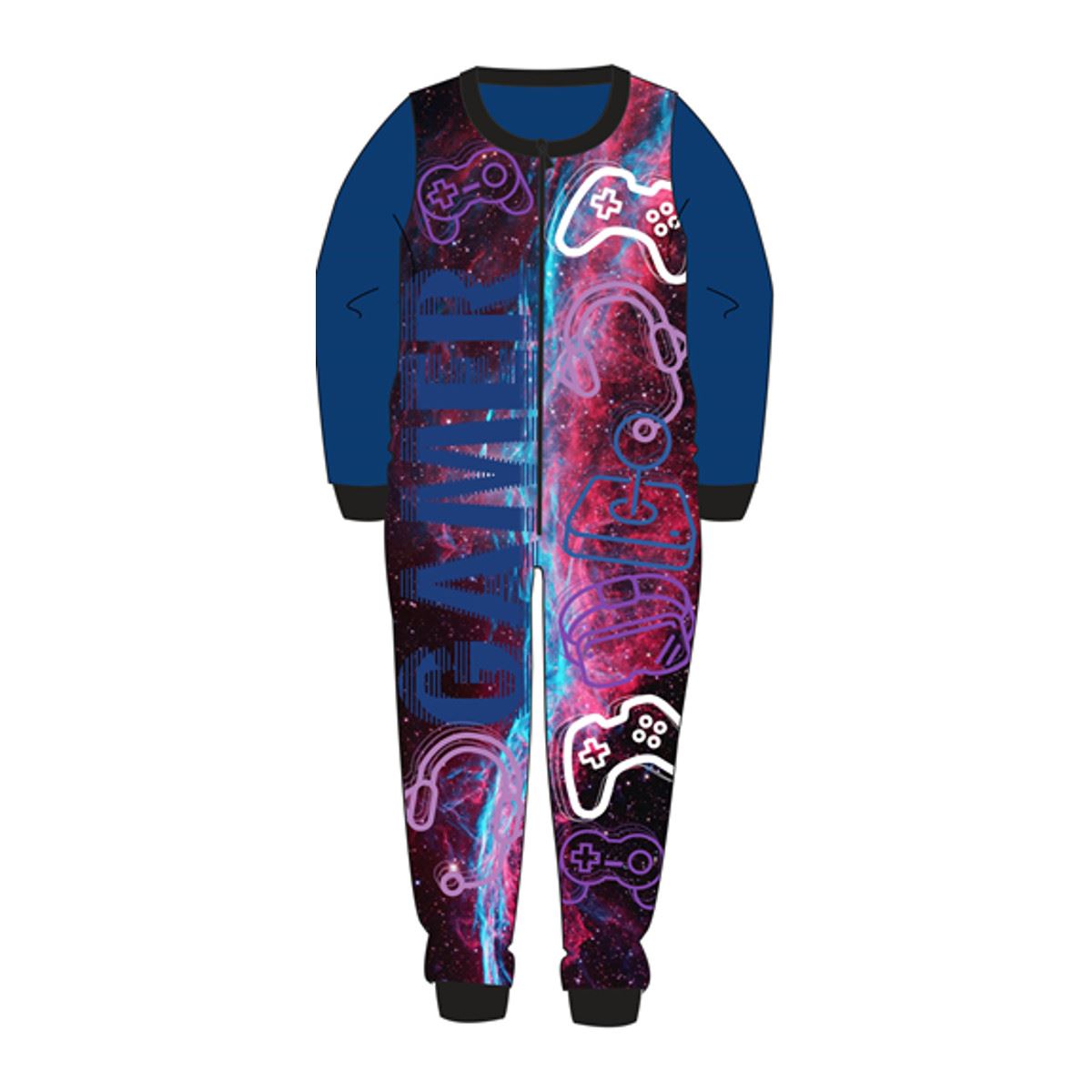 Kids Fleece All in One Boys Girls Character Childrens Pyjamas Age 1-10 Years - Picture 33 of 69