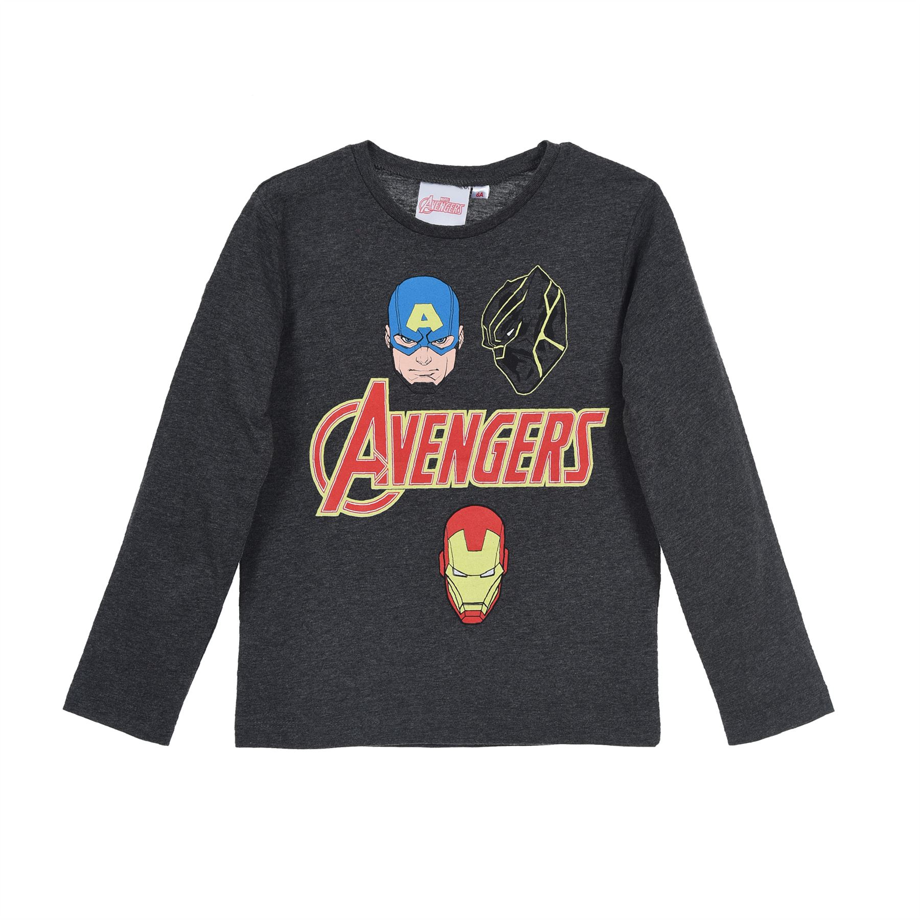 Niños Niños Oficial Marvel Avengers Camiseta Mangas Largas Edad 4-10 Años NUEVA - Imagen 6 de 7