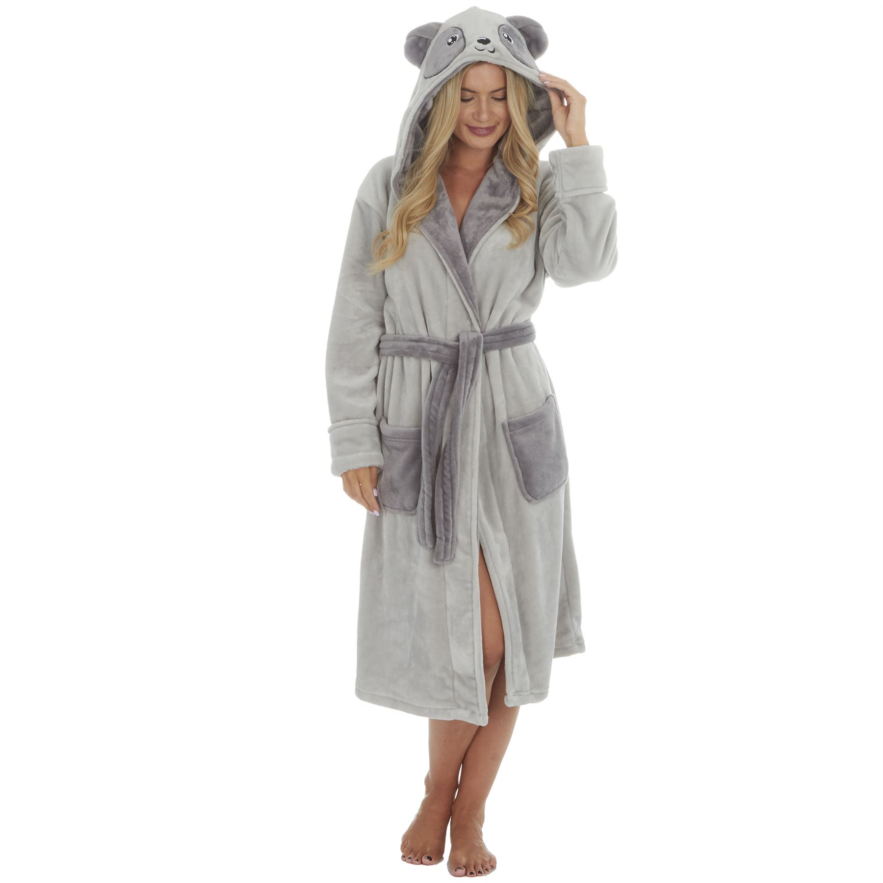 Womens Dressing Gown Robe Ladies Girls Super Soft Fleece Bathrobe Size 8 - 32 - Picture 54 of 83
