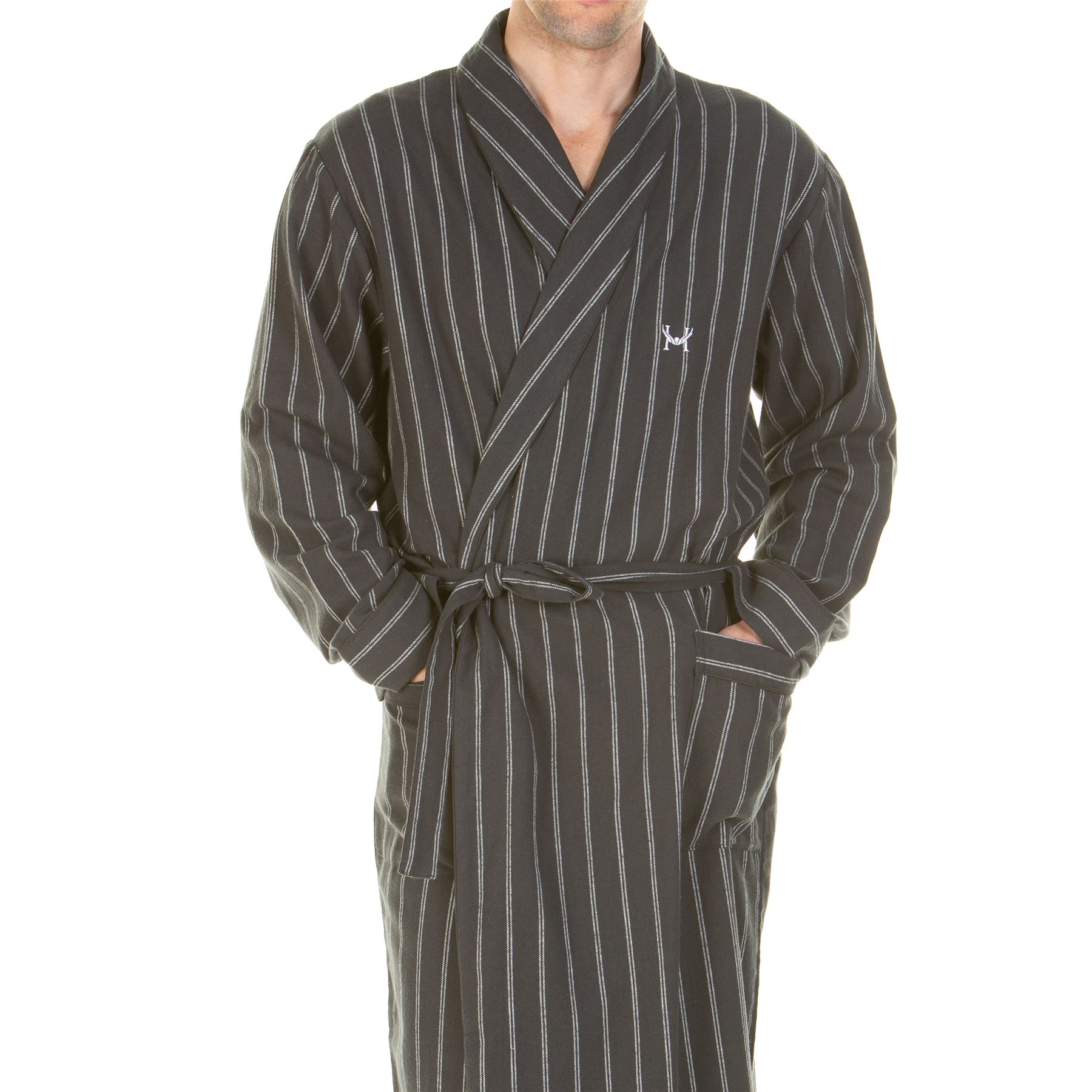 Bata de hombre Haigman 100 % algodón cepillado talla M, L, XL, XXL - Imagen 21 de 24