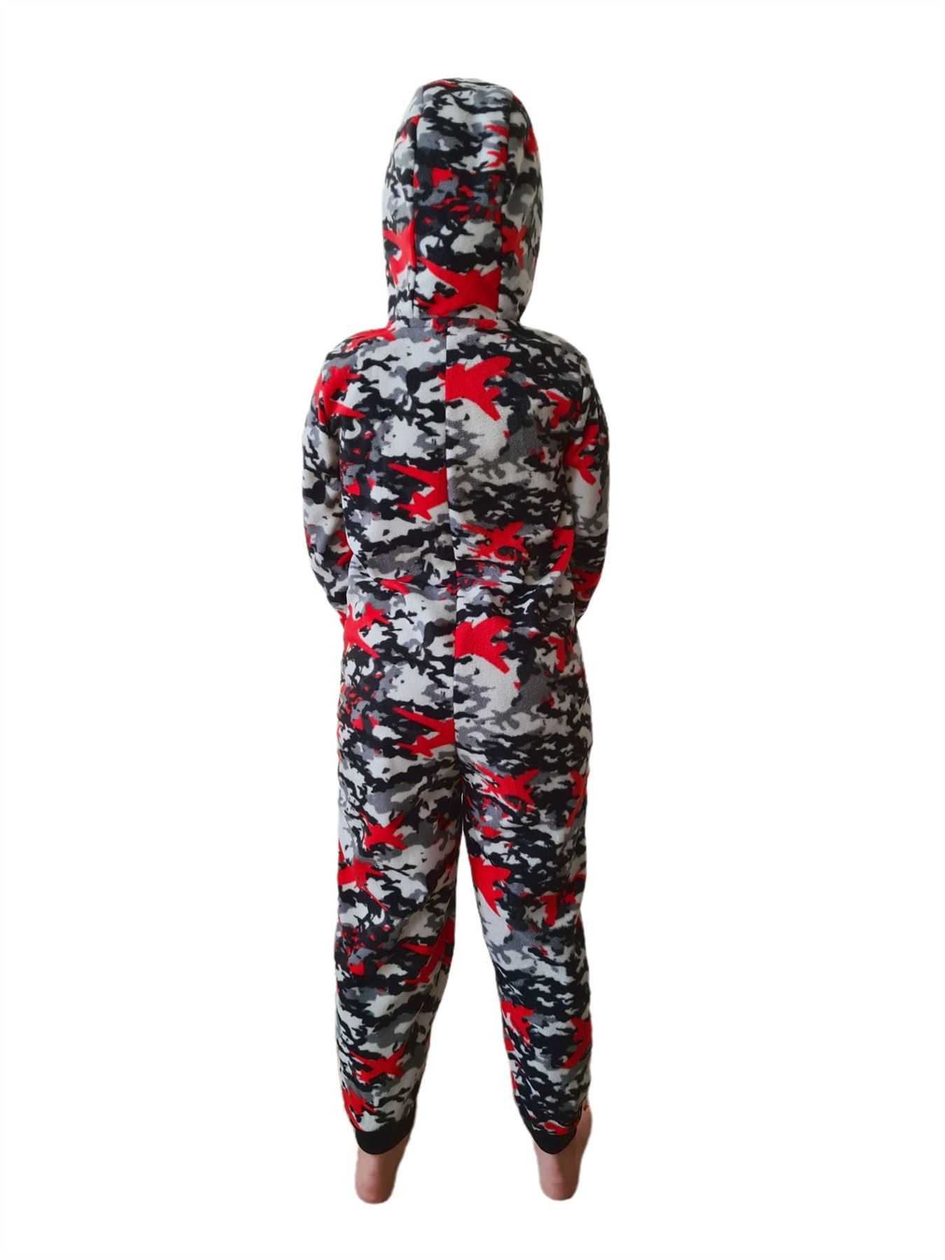 Kids Fleece All in One Boys Girls Character Childrens Pyjamas Age 1-10 Years - Picture 23 of 69
