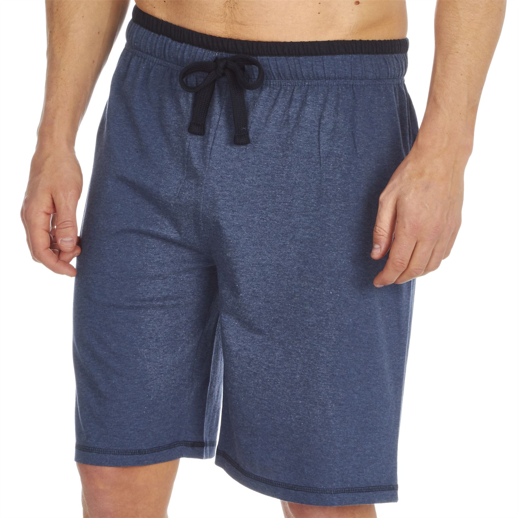 Conjunto de pijama de verano de manga corta para hombre ropa de dormir cuello en V - Imagen 18 de 29