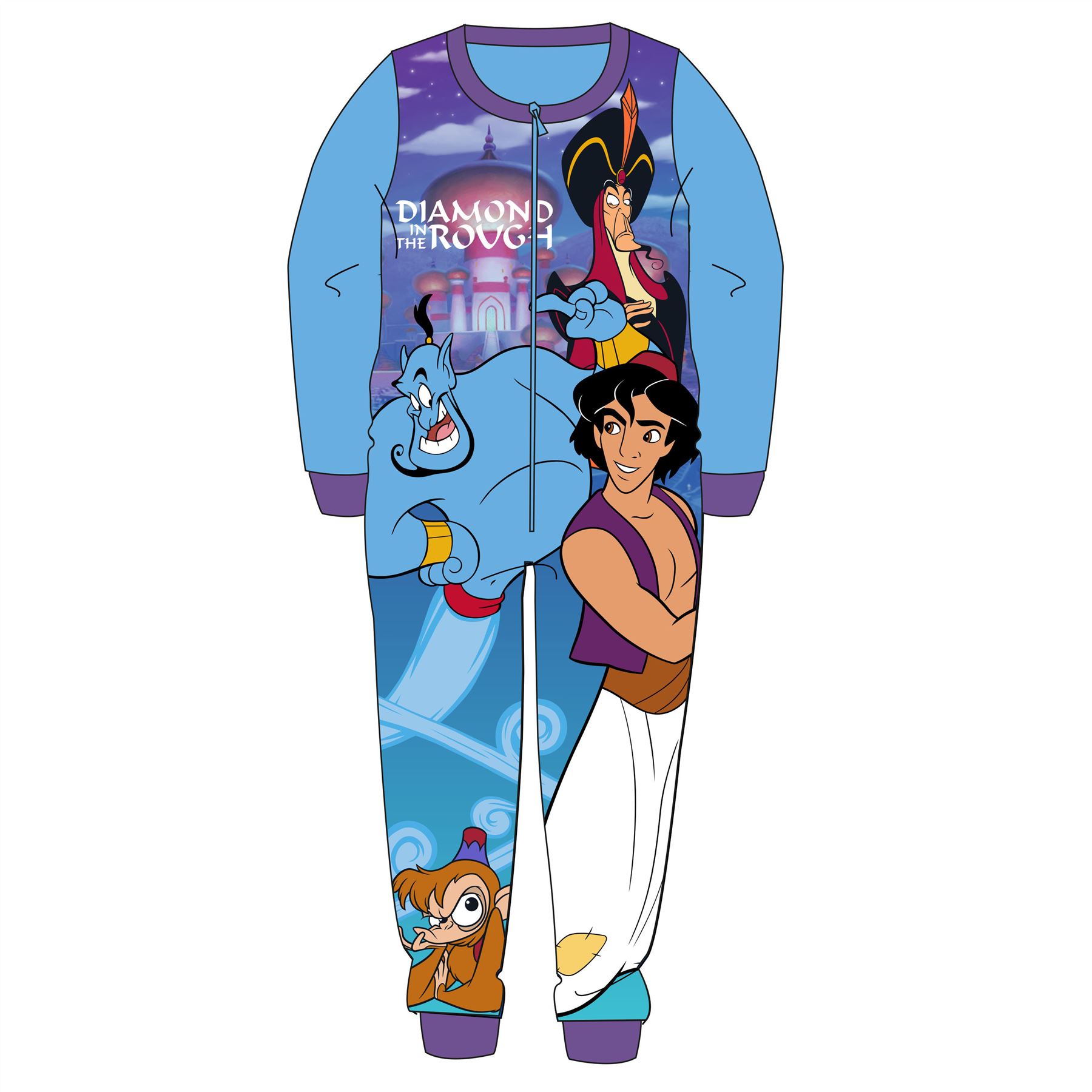 Kids Fleece All in One Boys Girls Character Childrens Pyjamas Age 1-10 Years - Picture 13 of 69