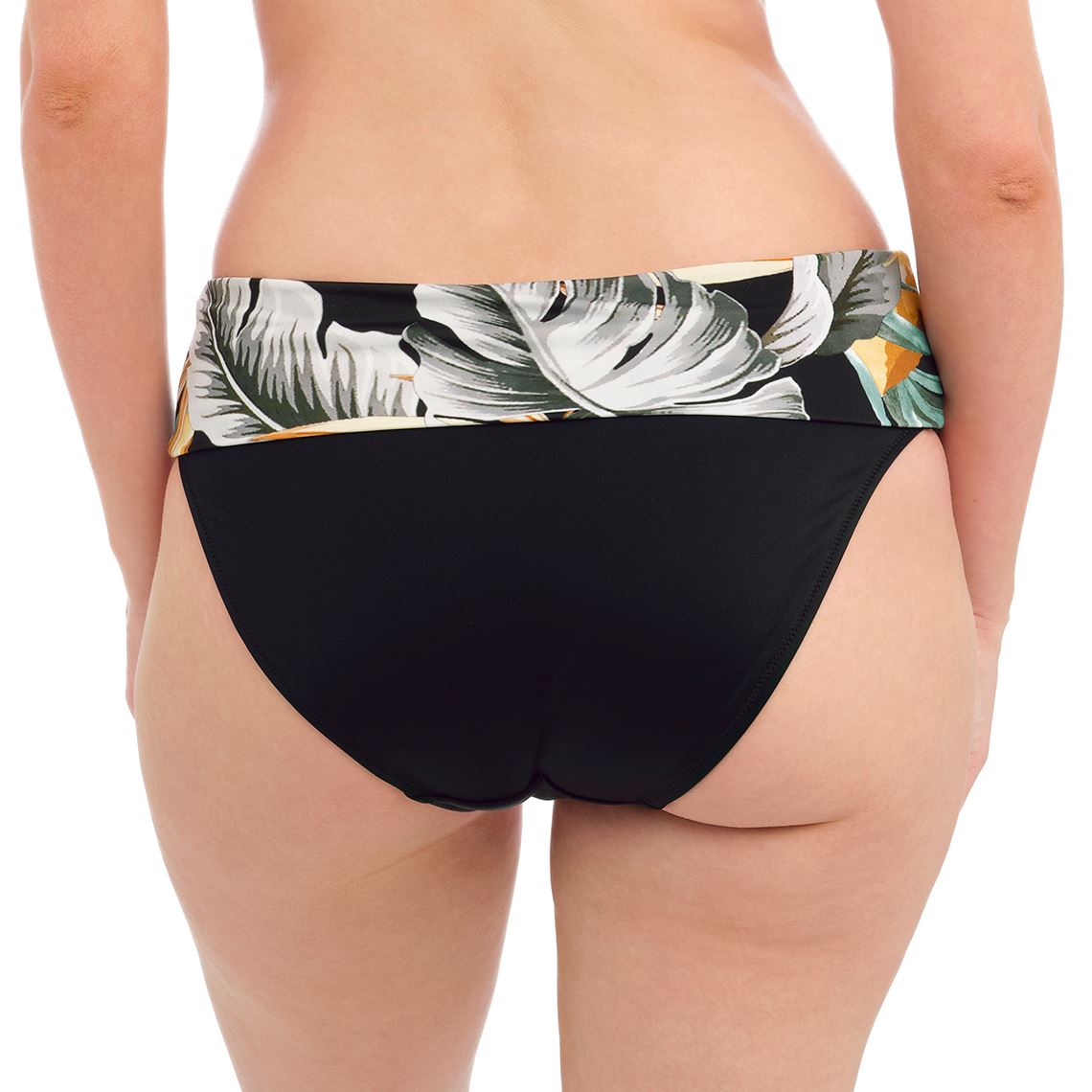 Fantasie Swimwear Bamboo Grove Fold Bikini Brief Bottoms Jet 501677 - Picture 10 of 10