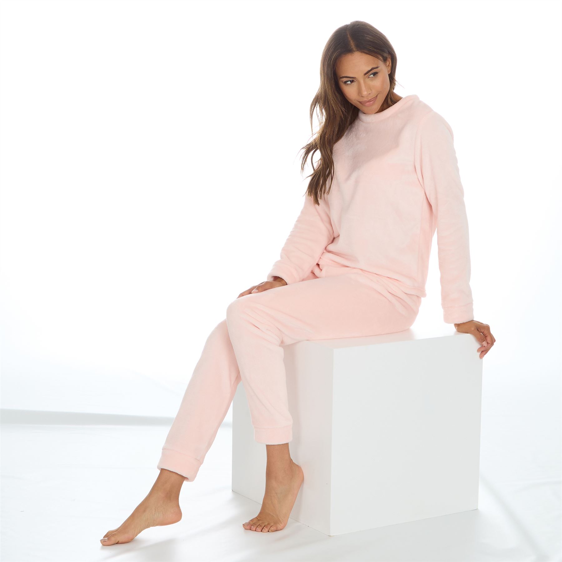 Juego de pijamas de lana de franela brillante para mujer/damas talla 8-22 - Imagen 39 de 49
