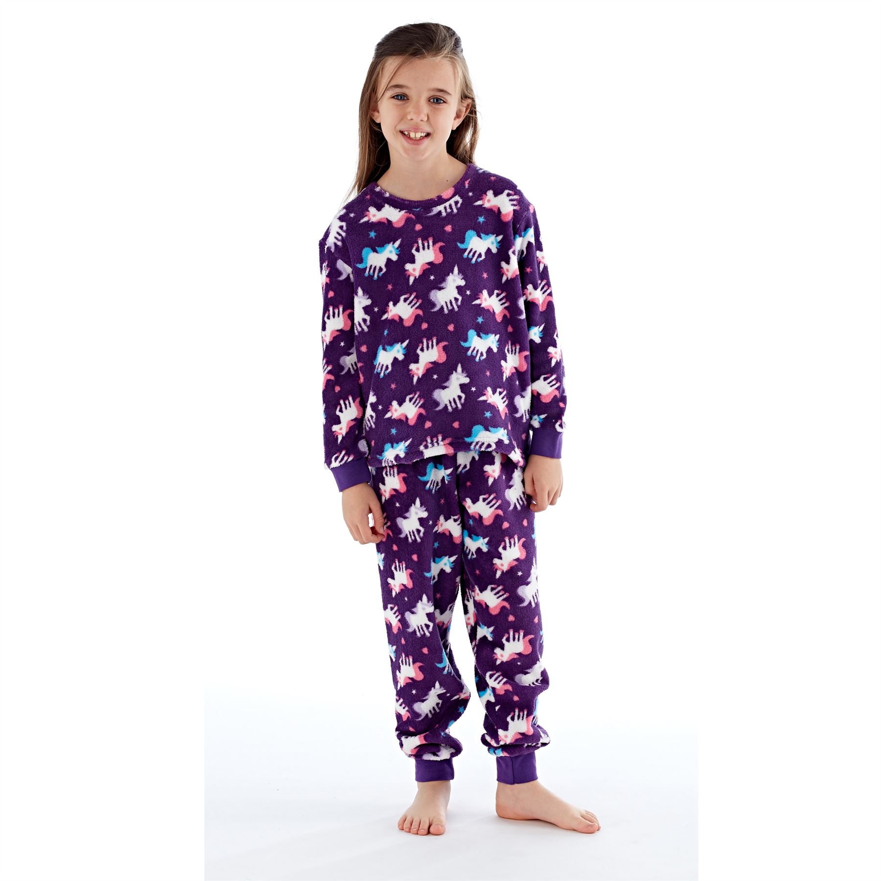 Kids Long Sleeve Pyjamas Boys Girls Childrens Pyjama Set Age 2-13 Years