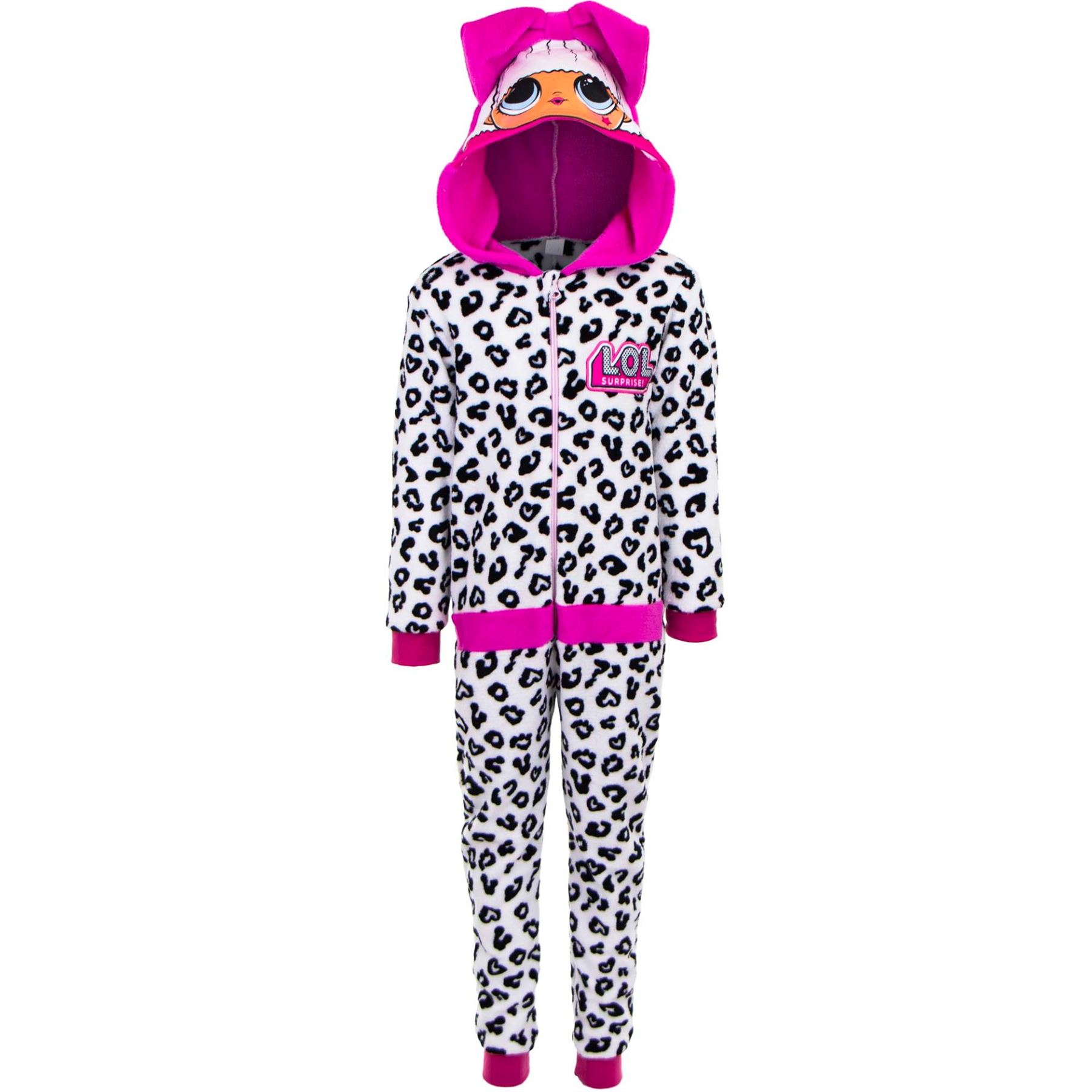 Kids All In One Fleece Pyjamas Girls/Boys Childrens Jumpsuit 2-13 Years - Picture 49 of 53