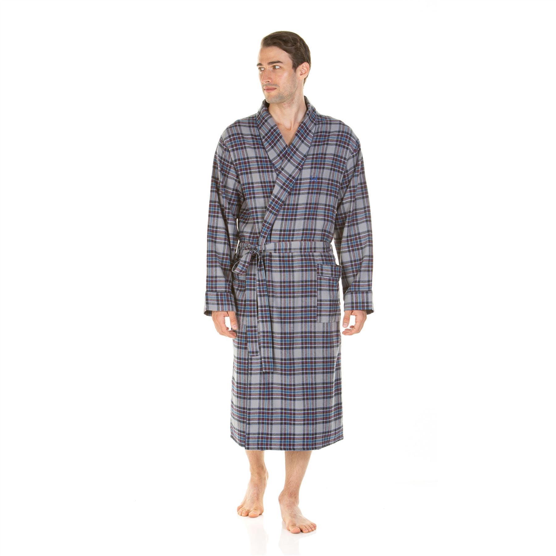 Bata de hombre Haigman 100 % algodón cepillado talla M, L, XL, XXL - Imagen 16 de 24