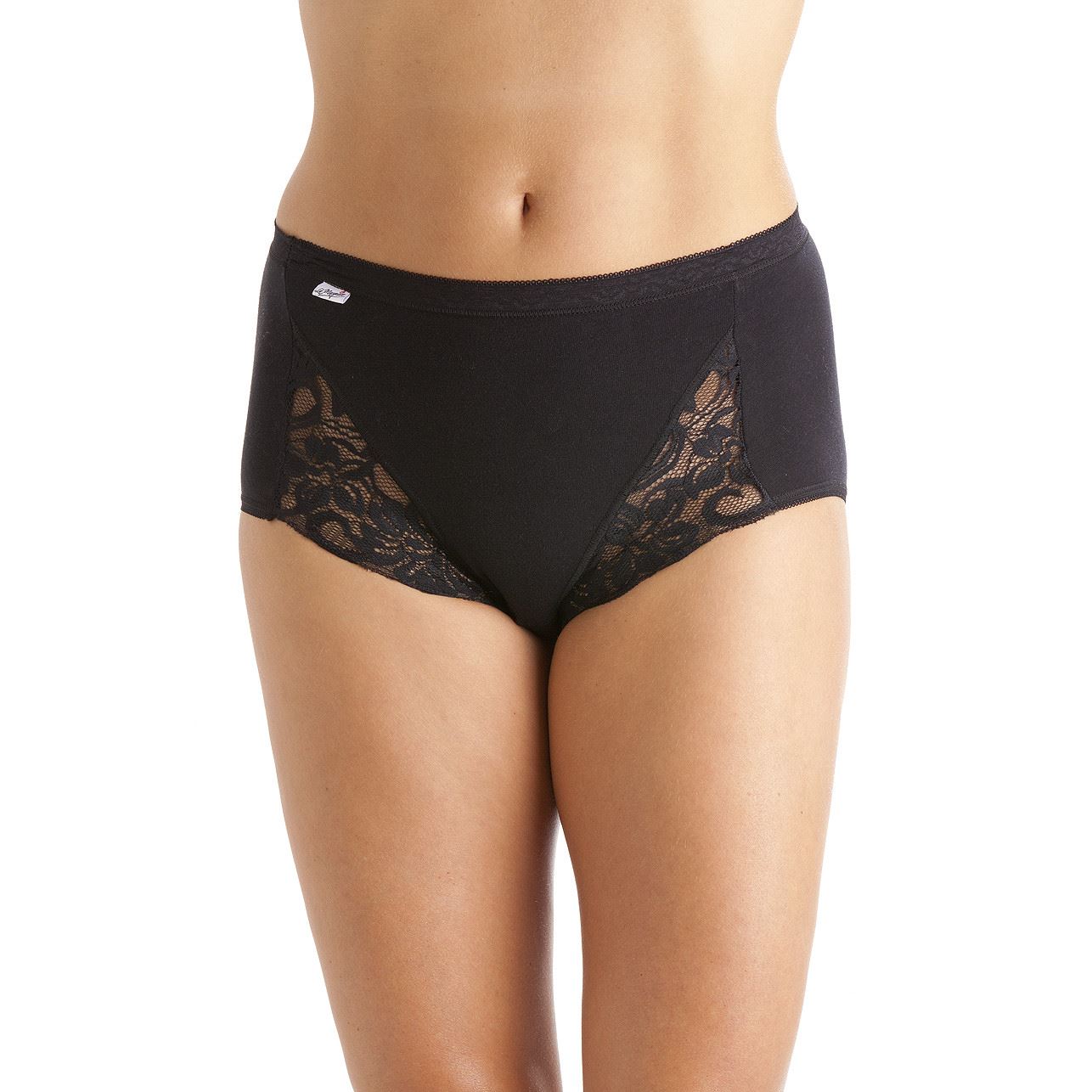 La Marquise Ladies Cotton Rich Maxi Briefs Full Coverage Knickers 3 Pair Pack - Picture 20 of 29