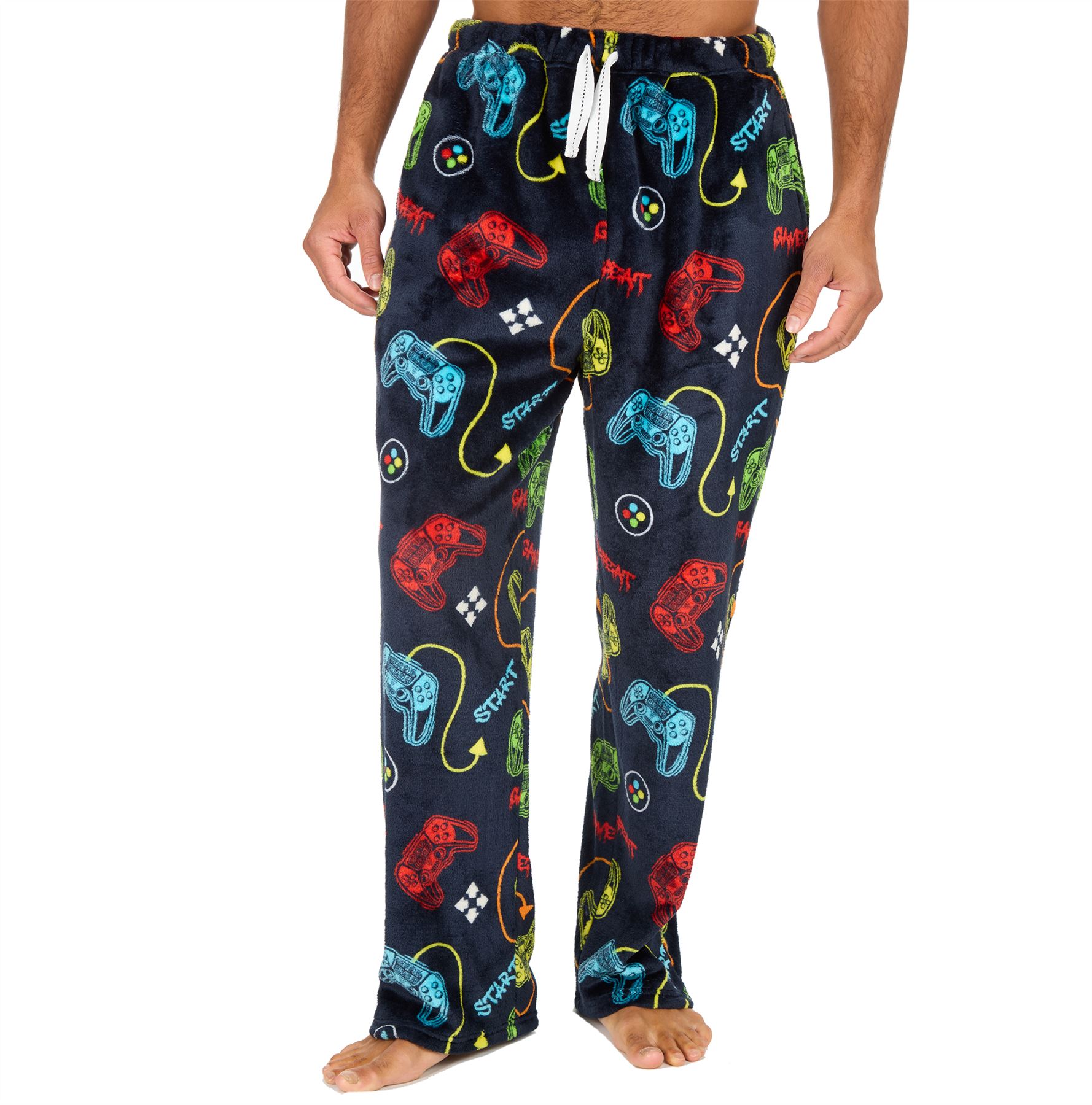 Pantalones de salón de lana para hombre Pantalones de pijama Pijamas Juegos Cuadros Talla S-XXL - Imagen 31 de 41