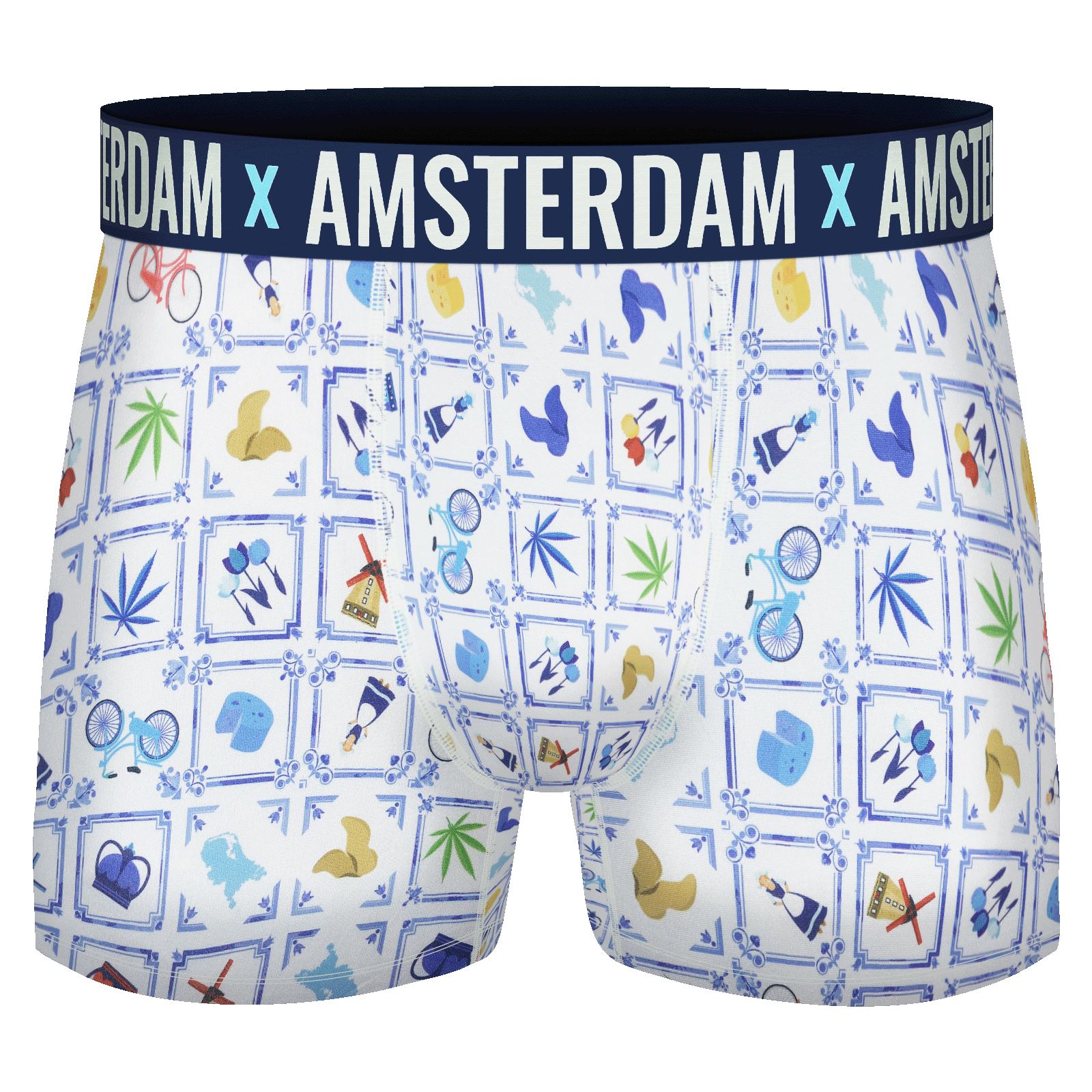 Mens Amsterdam Trunks Boxer Shorts/Boxers 1 Pair Underwear Size M-XXL - 第 12/19 張圖片