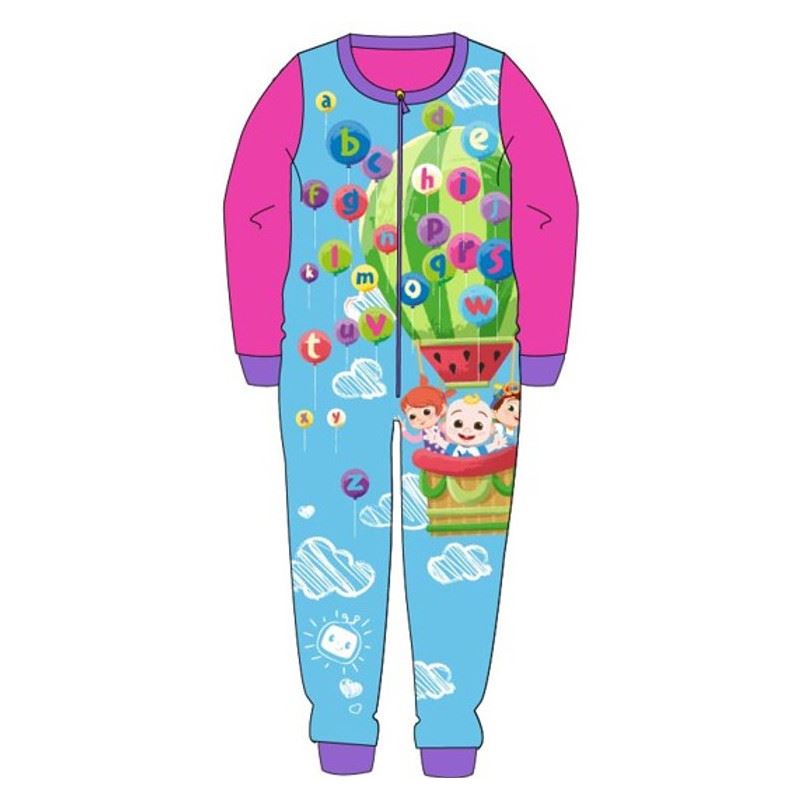Kids Fleece All in One Boys Girls Character Childrens Pyjamas Age 110