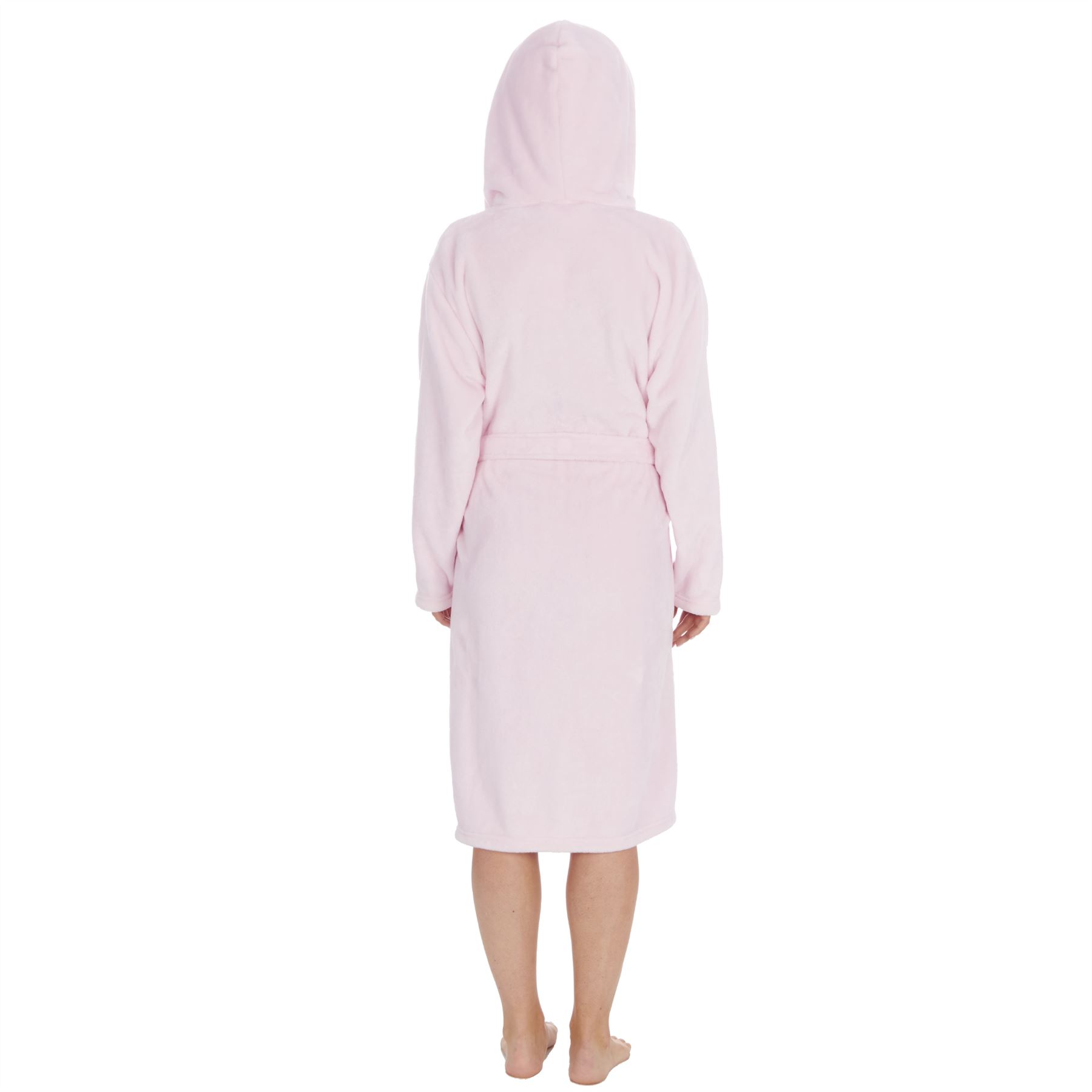Womens Dressing Gown Robe Ladies Girls Super Soft Fleece Bathrobe Size 8 - 32 - Picture 65 of 83