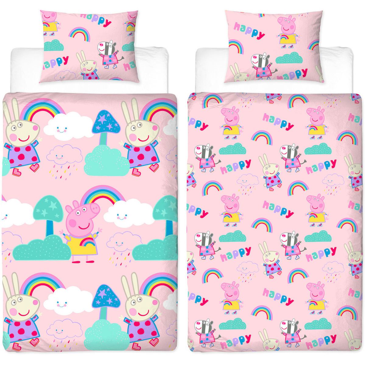Boys Girls Duvet Set Kids Quilt Cover Childrens Character Bedding Set - Picture 54 of 63
