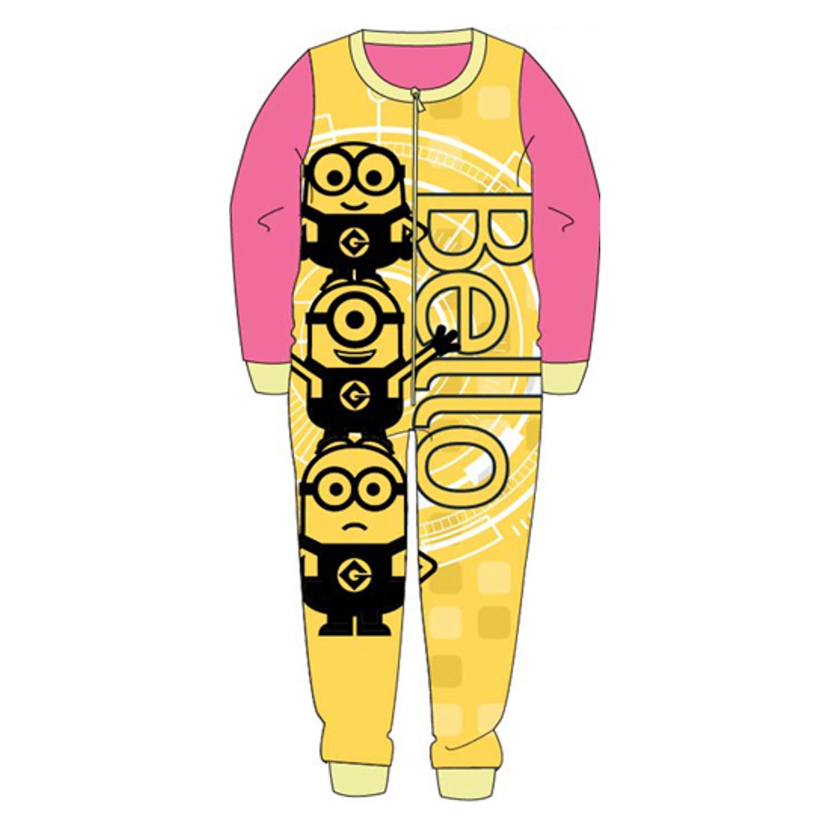 Kids Fleece All in One Boys Girls Character Childrens Pyjamas Age 1-10 Years - Picture 51 of 69