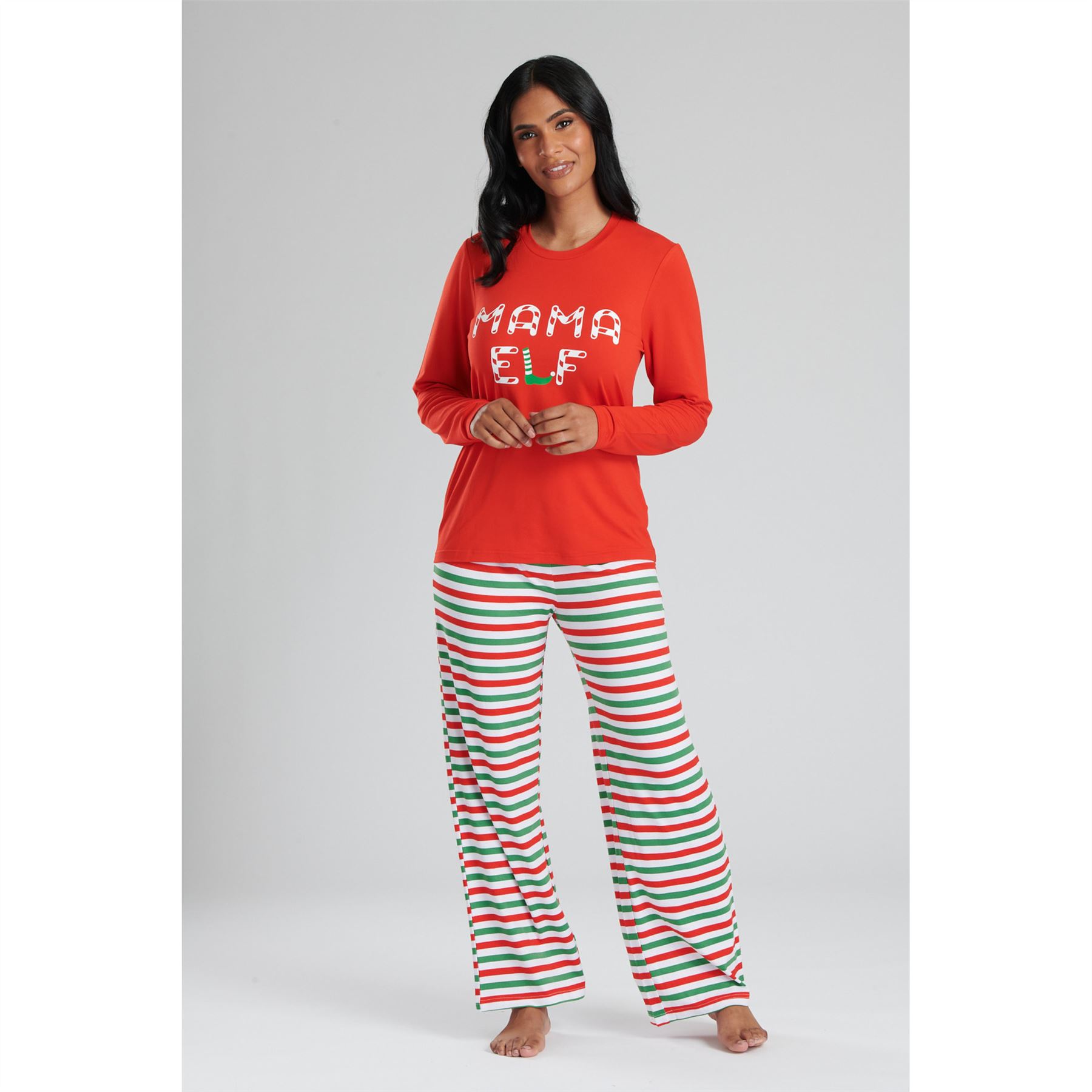 Pijama familiar de Navidad PJs para hombre mujer niños adultos niños niñas Navidad elfo - Imagen 15 de 25