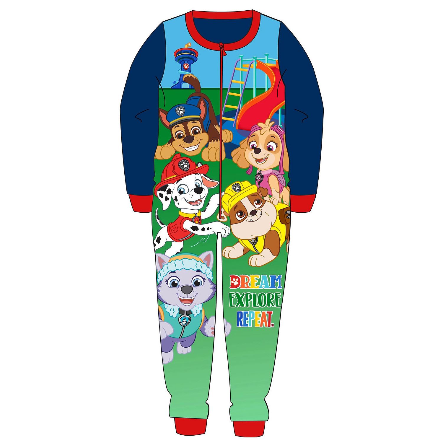 Kids Fleece All in One Boys Girls Character Childrens Pyjamas Age 1-10 Years - Picture 56 of 69