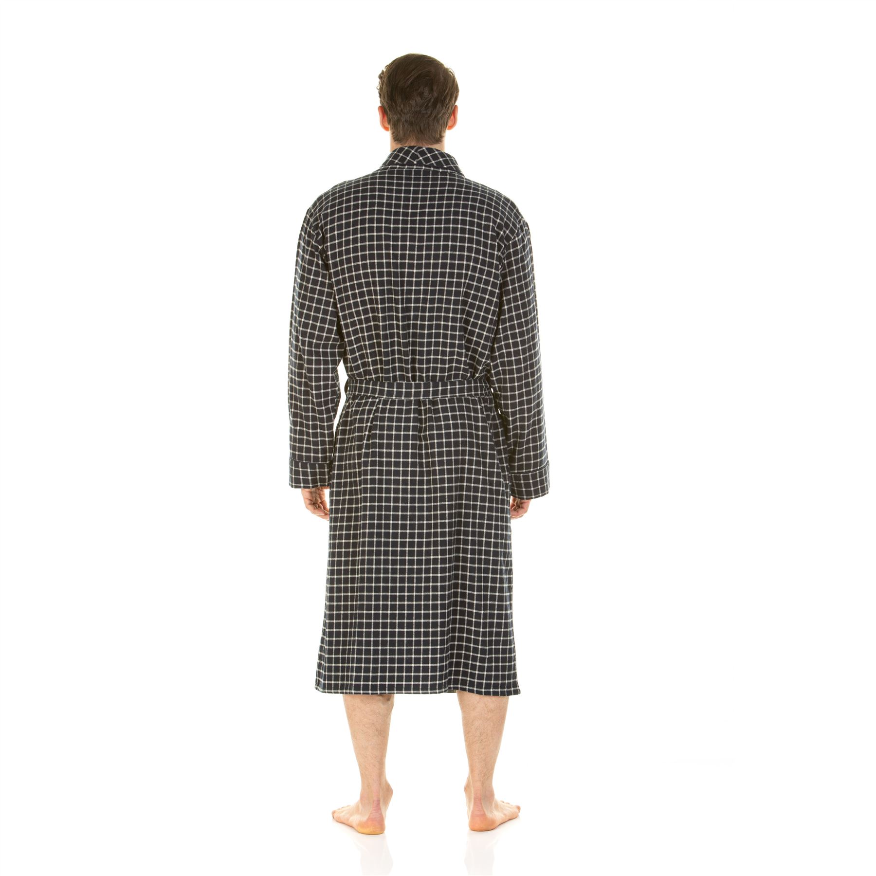 Bata de hombre Haigman 100 % algodón cepillado talla M, L, XL, XXL - Imagen 23 de 24