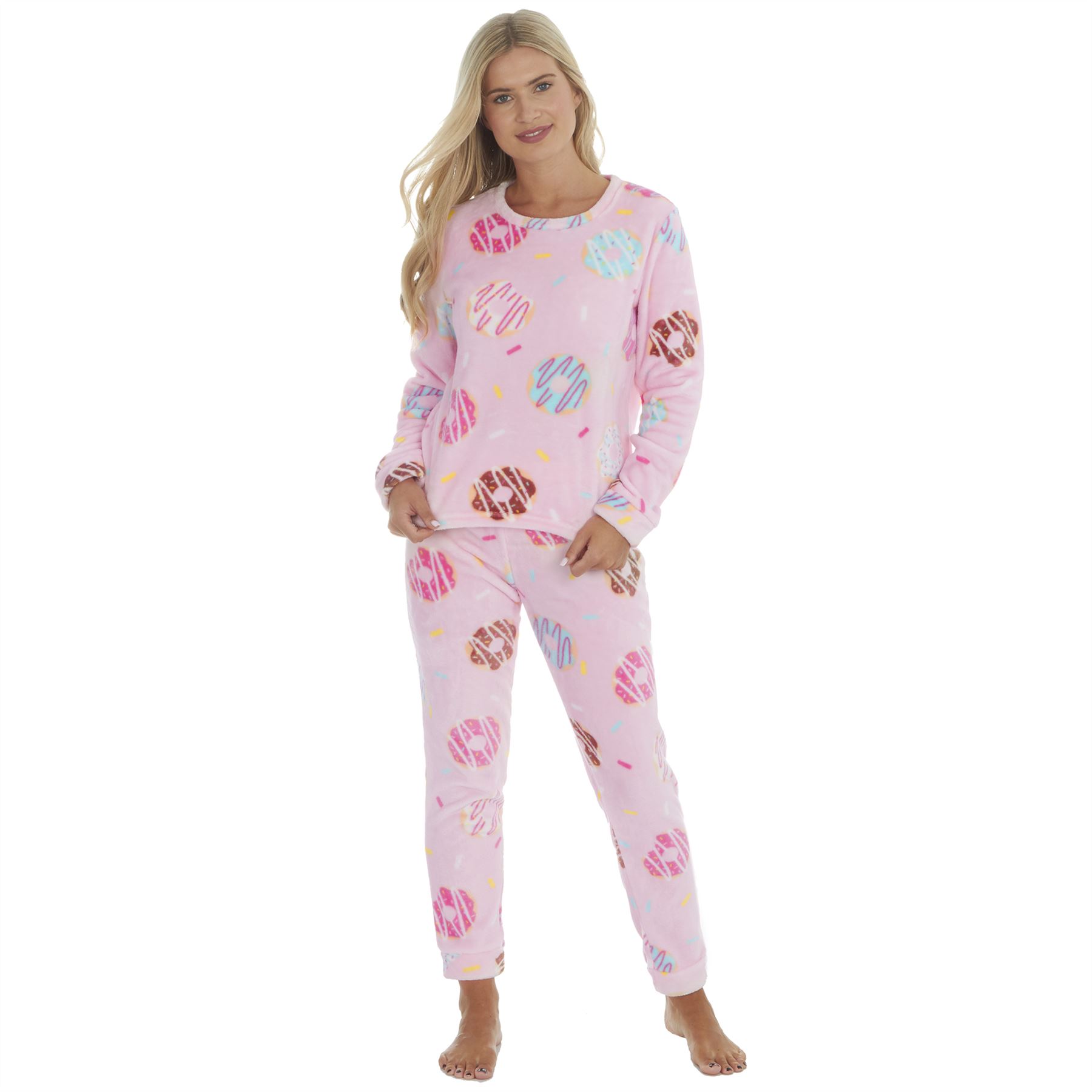 Juego de pijamas de lana de franela brillante para mujer/damas talla 8-22 - Imagen 44 de 49