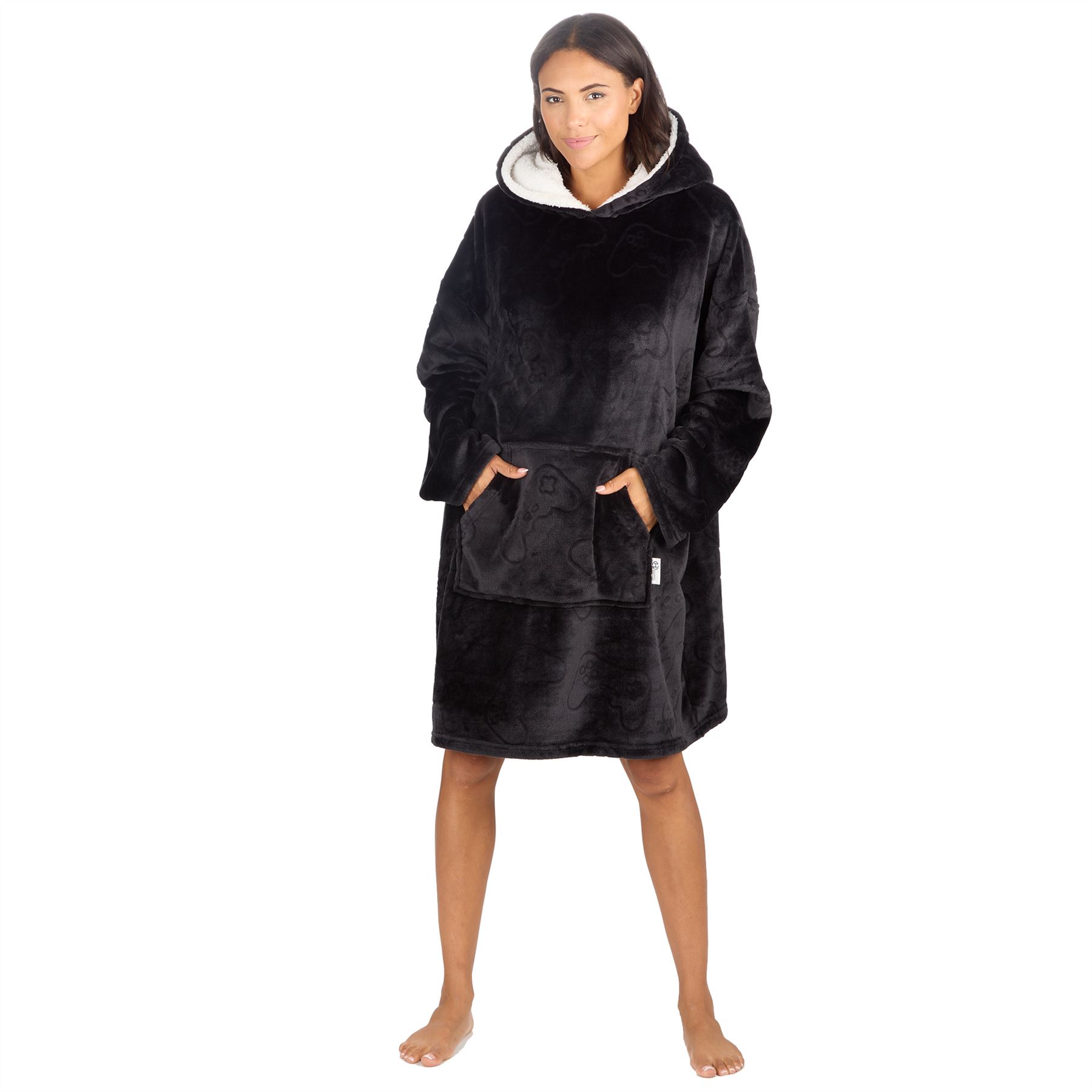 Hombres Mujeres Sudadera con Capucha de Gran Tamaño Polar Manta con Capucha Adulto Juego Jugador Bata Camuflada - Imagen 24 de 48