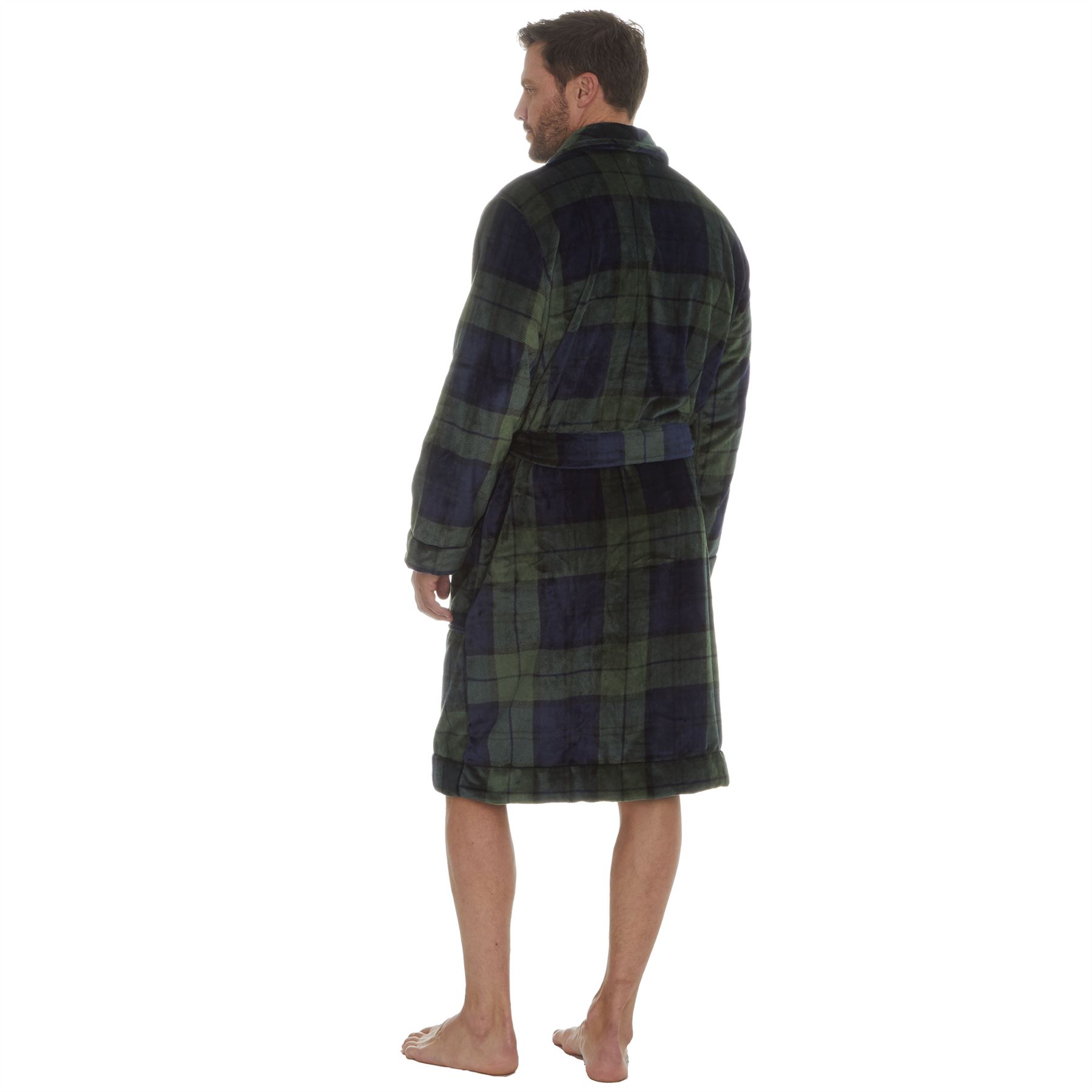 Vestido de lana de lujo para hombre súper suave manga larga cálido abrigo para casa - Imagen 18 de 22