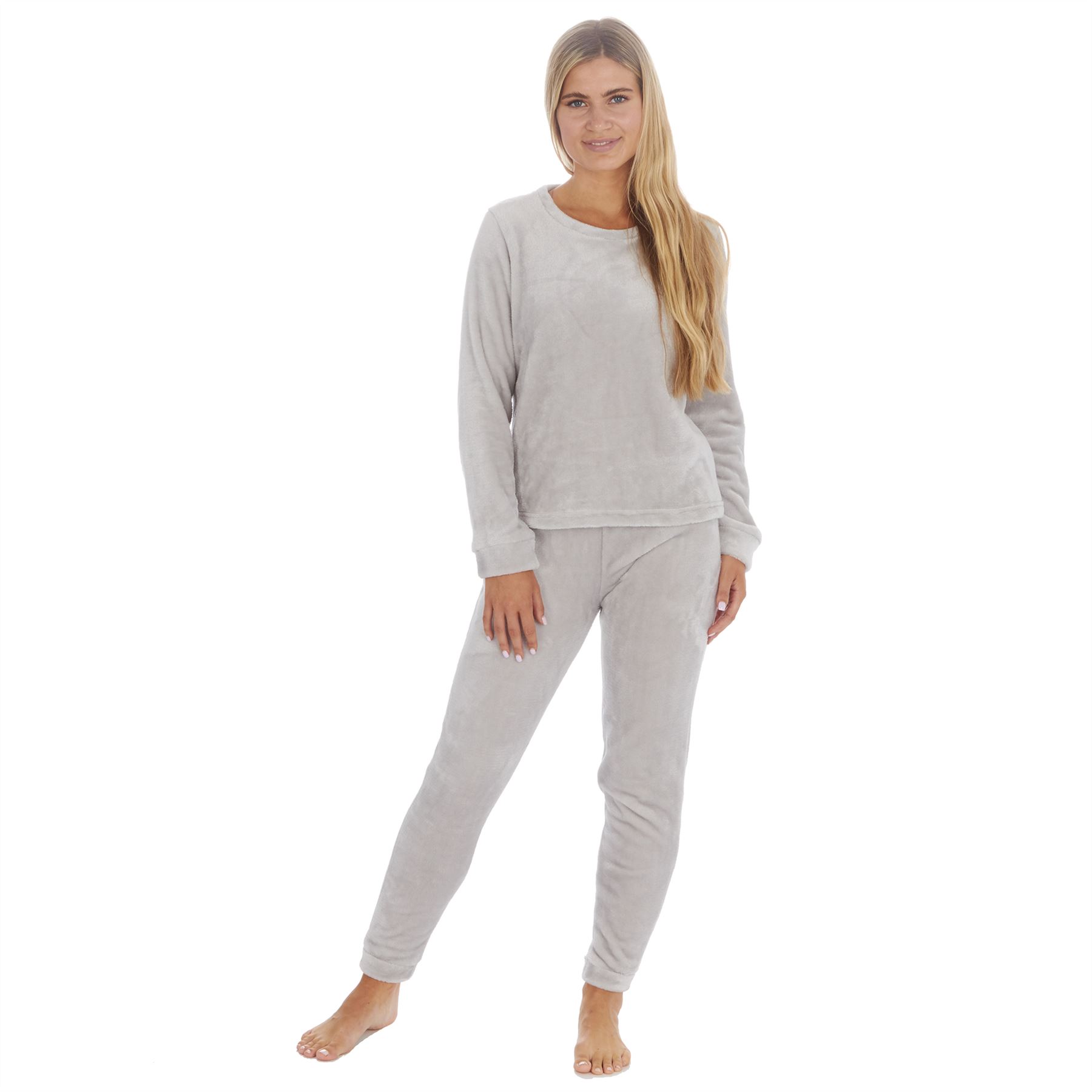 Juego de pijamas de lana de franela brillante para mujer/damas talla 8-22 - Imagen 31 de 49