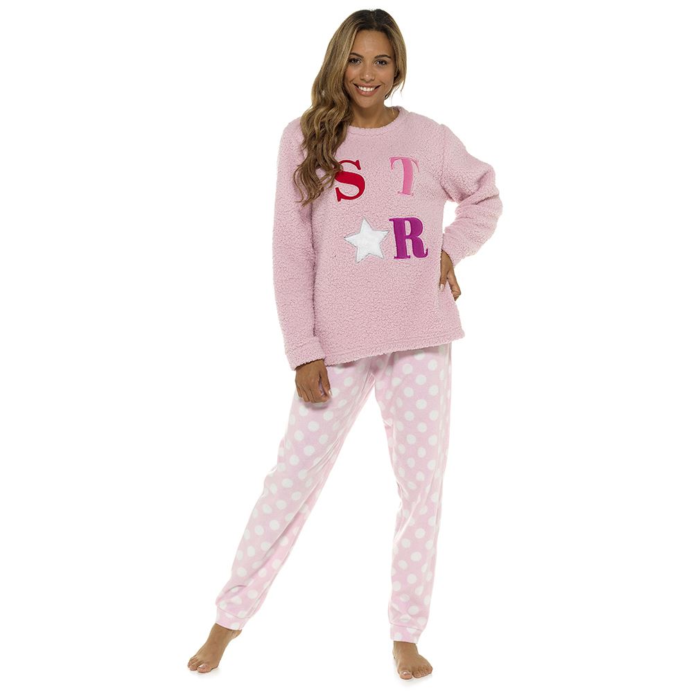 Pijama térmico de lana para mujer/damas pijama PJs invierno juego de ropa de noche talla 8-22 - Imagen 45 de 62