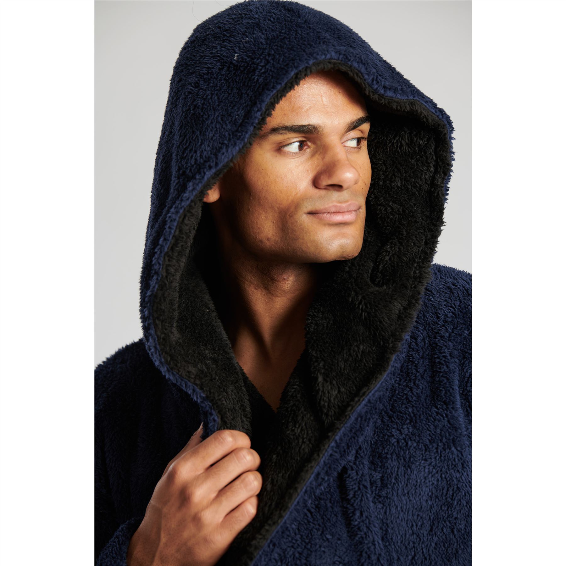 Mens Dressing Gown Luxury Fleece Robe Bathrobe M, L, XL, XXL, 3XL, 4XL