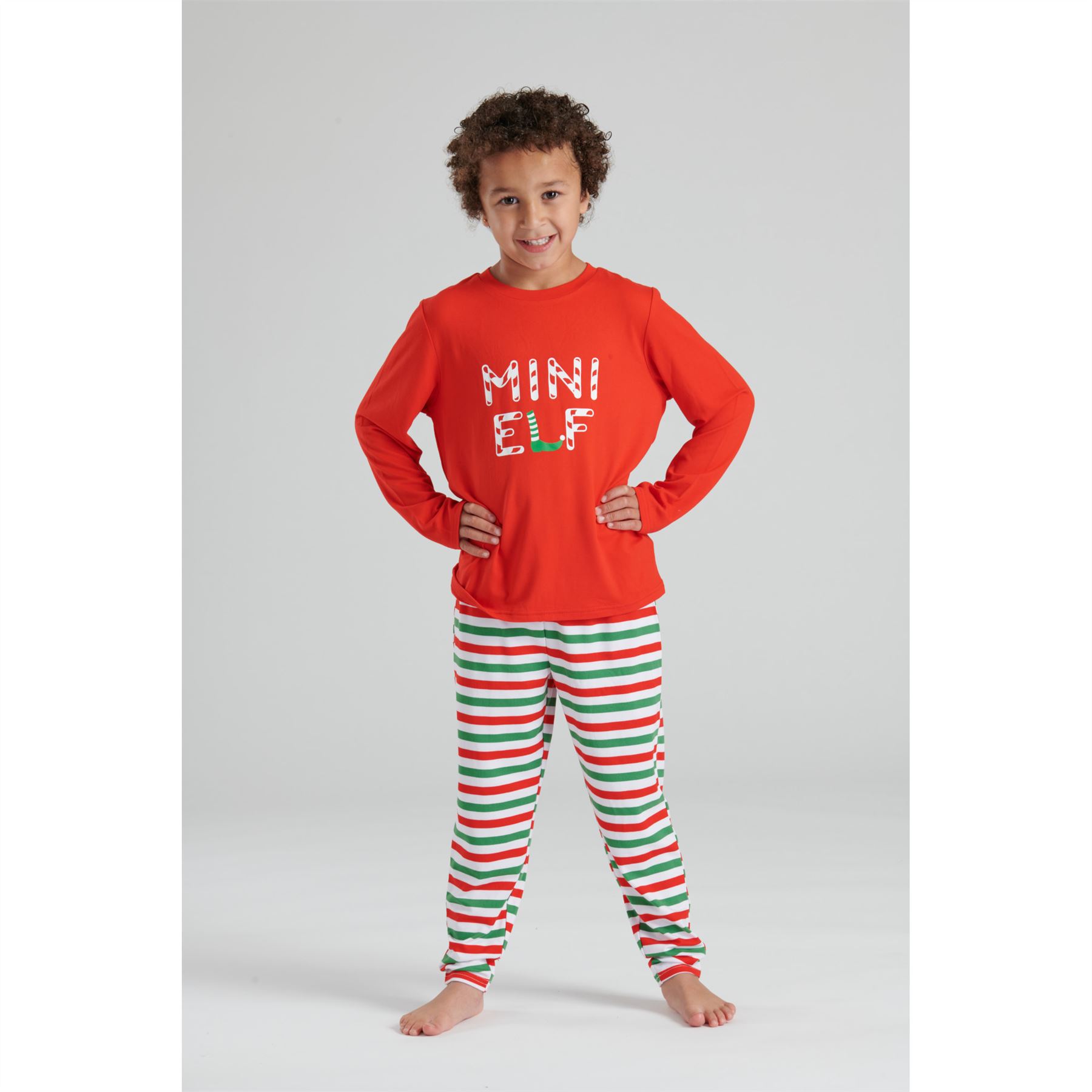 Pijama familiar de Navidad PJs para hombre mujer niños adultos niños niñas Navidad elfo - Imagen 24 de 25