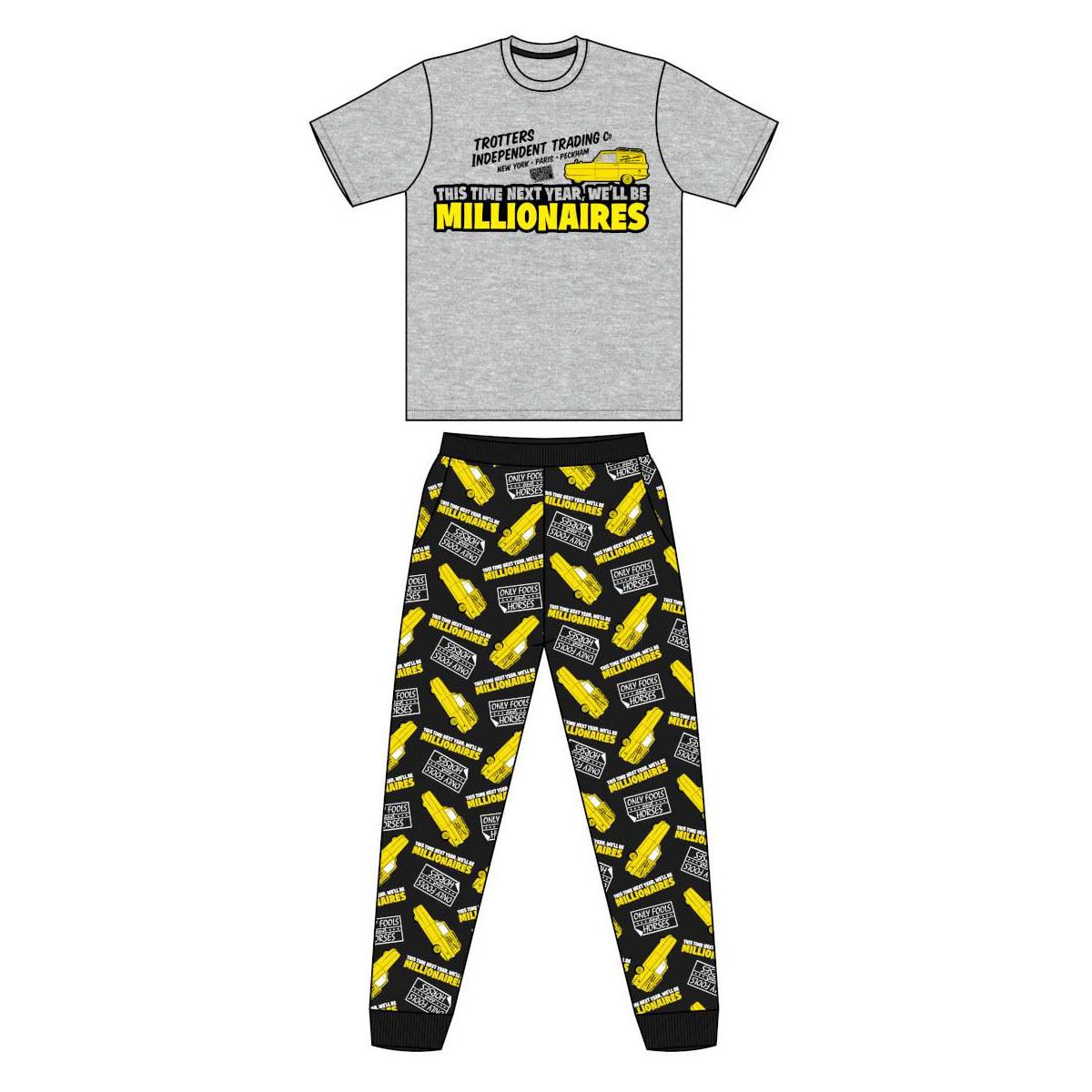 Mens/Boys Character Pyjamas PJ Set Jersey Cotton Size S,M,L,XL eBay