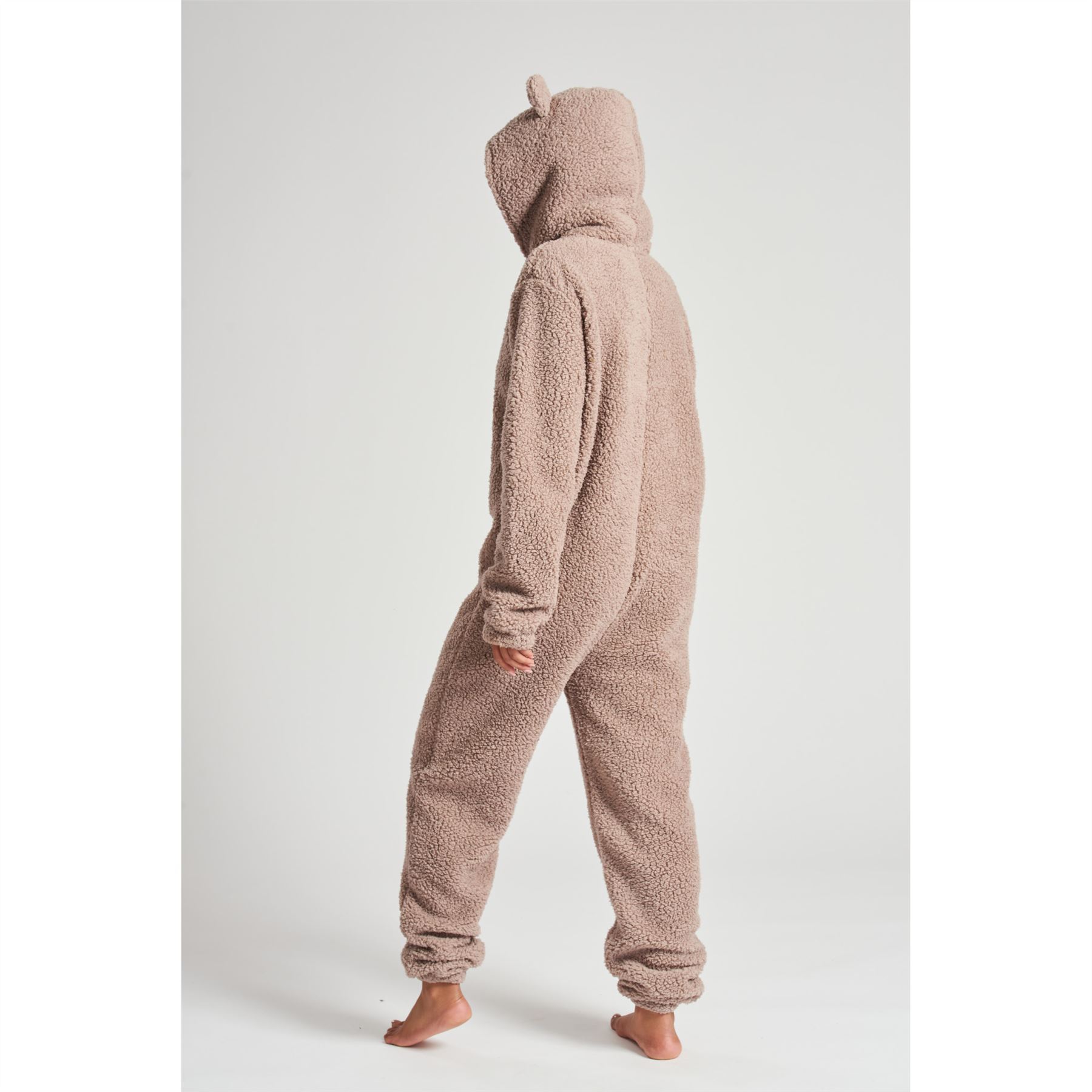 Ladies/Womens/Girls Fleece All In One Pyjamas Outfit Costume Hood Size 6-22 - Picture 45 of 215