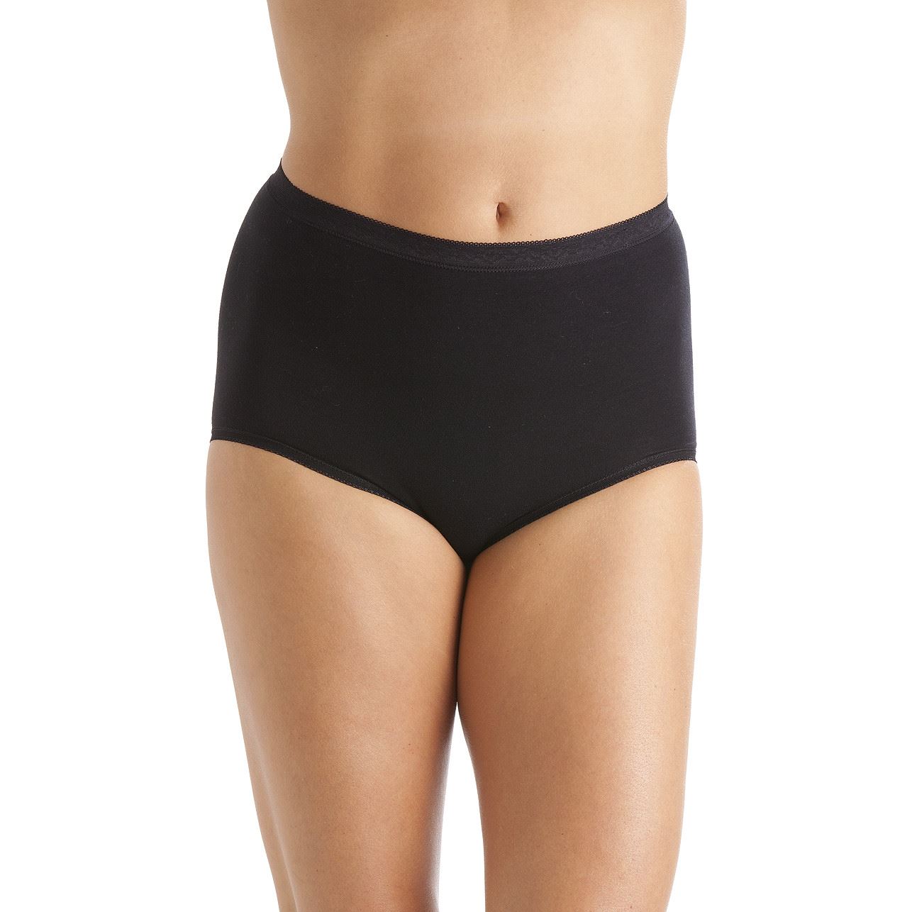 La Marquise Ladies Cotton Rich Maxi Briefs Full Coverage Knickers 3 Pair Pack - Picture 17 of 29