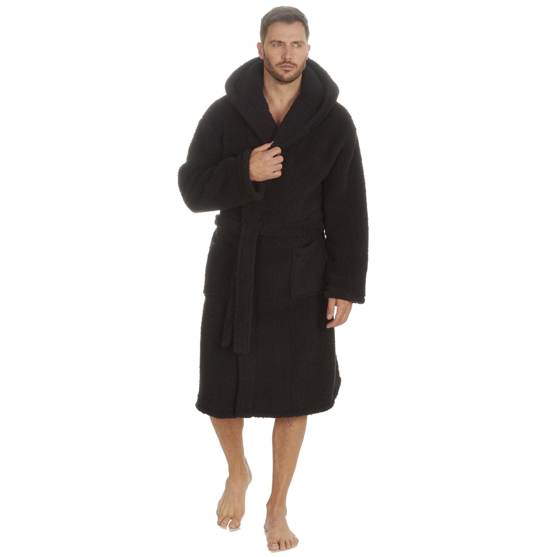 Para Hombres Cálido Vestido de Lanza Grueso Invierno Adultos Borg Vestido de Vestir M-XXL - Imagen 17 de 26