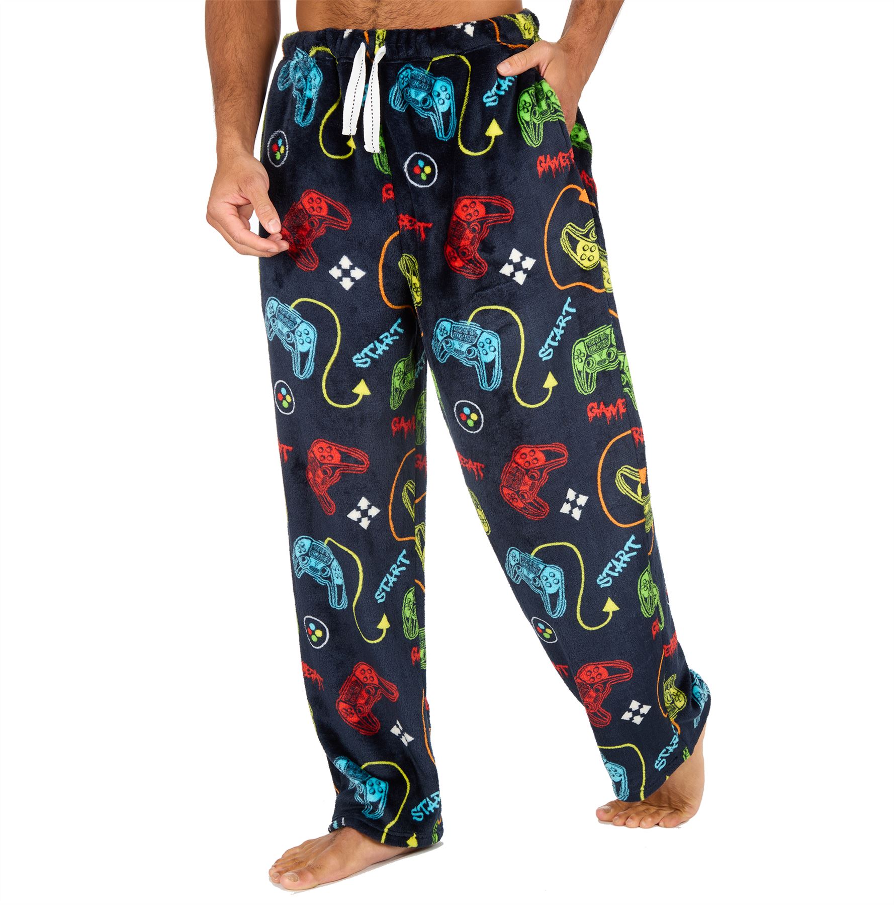 Pantalones de salón de lana para hombre Pantalones de pijama Pijamas Juegos Cuadros Talla S-XXL - Imagen 29 de 41
