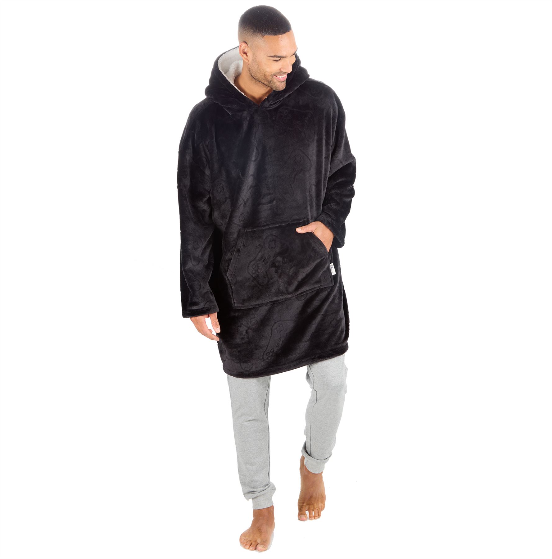 Hombres Mujeres Sudadera con Capucha de Gran Tamaño Polar Manta con Capucha Adulto Juego Jugador Bata Camuflada - Imagen 20 de 48